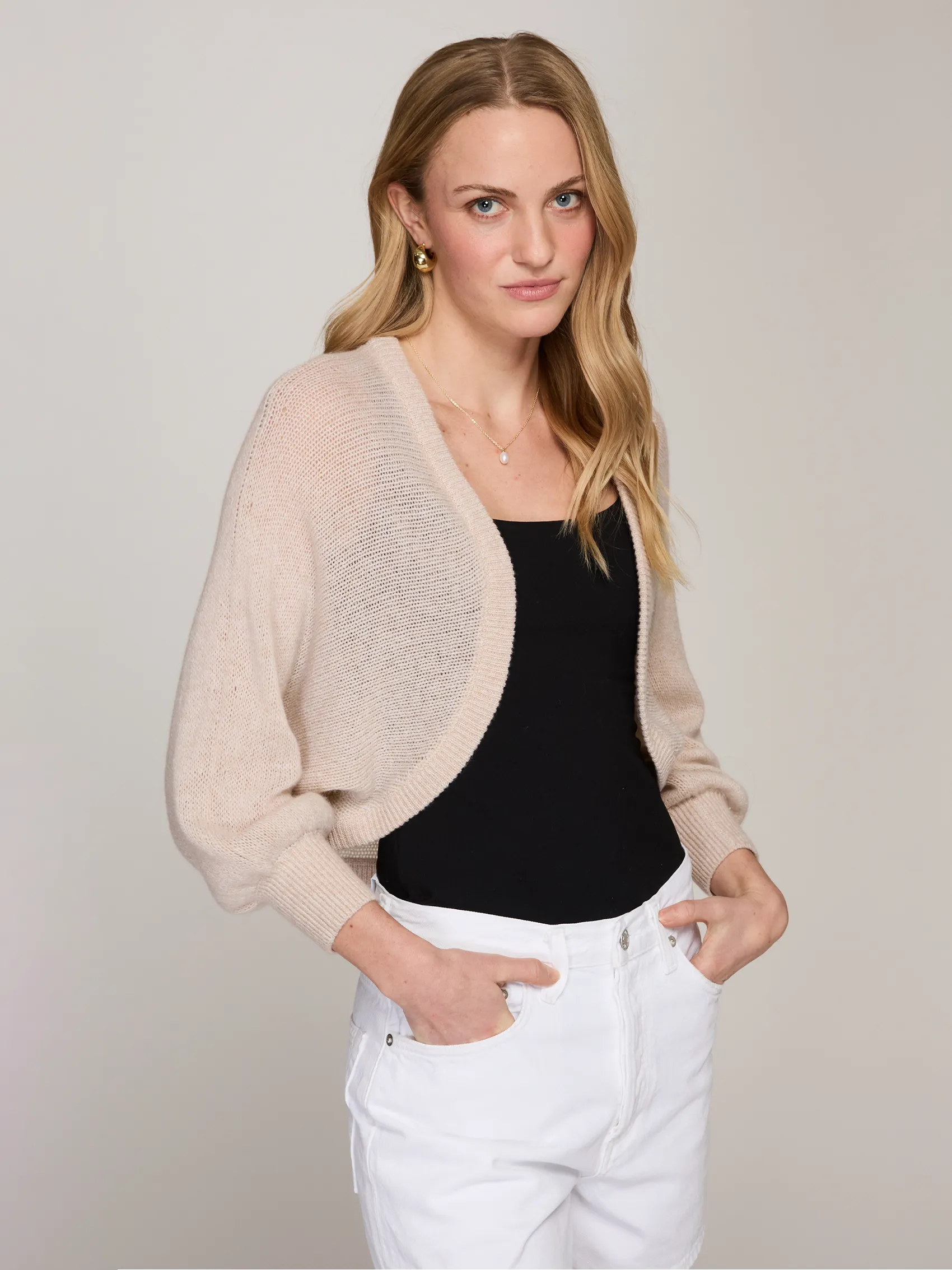 Loose Gauge Shrug in Basket sold by Autumn Cashmere product image thumbnail 3