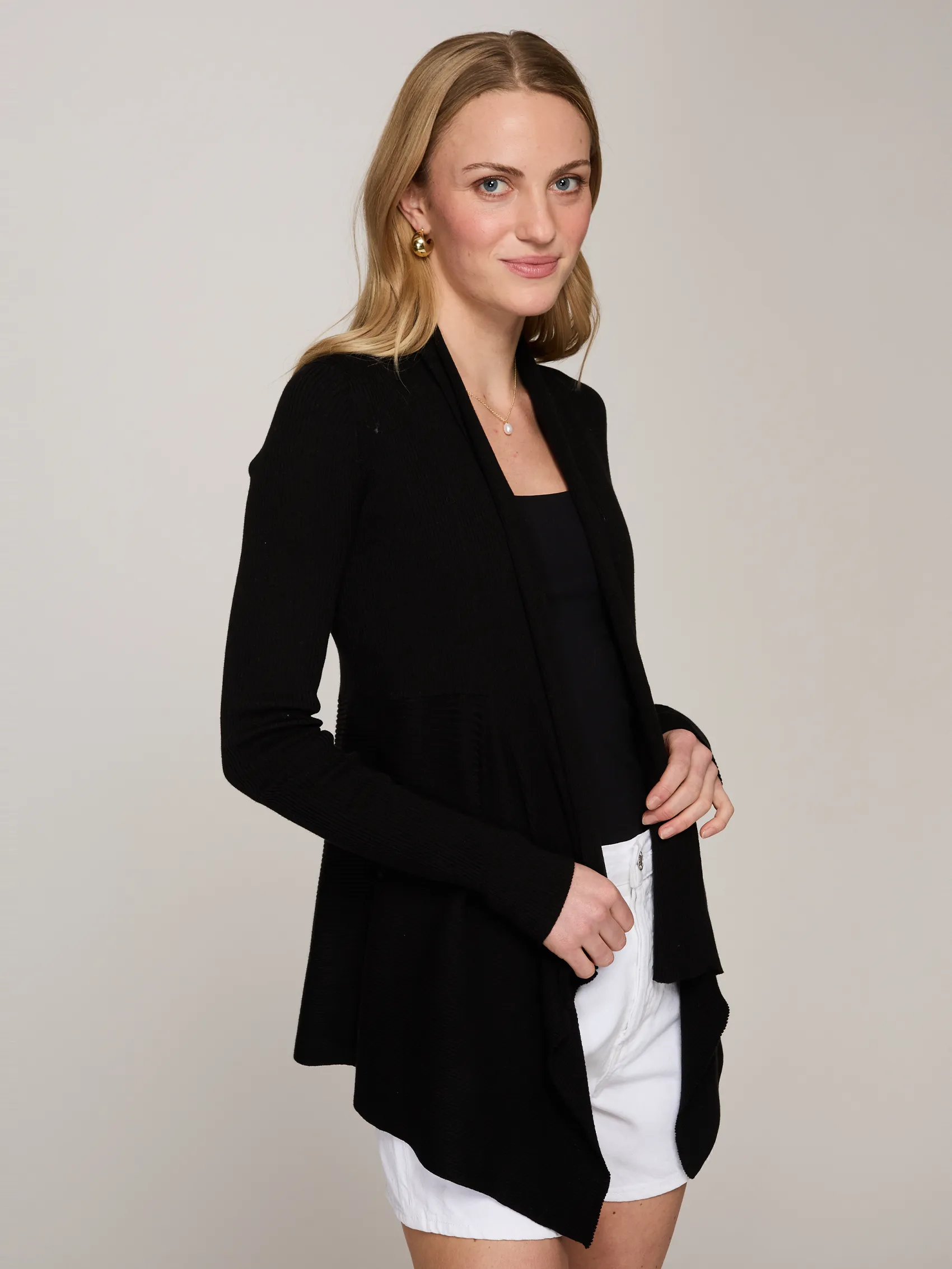 Rib Drape in Black sold by Autumn Cashmere product image thumbnail 3