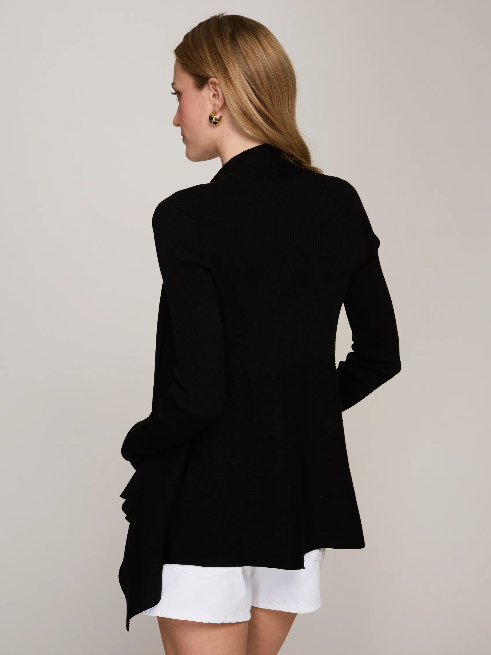 Rib Drape in Black sold by Autumn Cashmere product image thumbnail 4