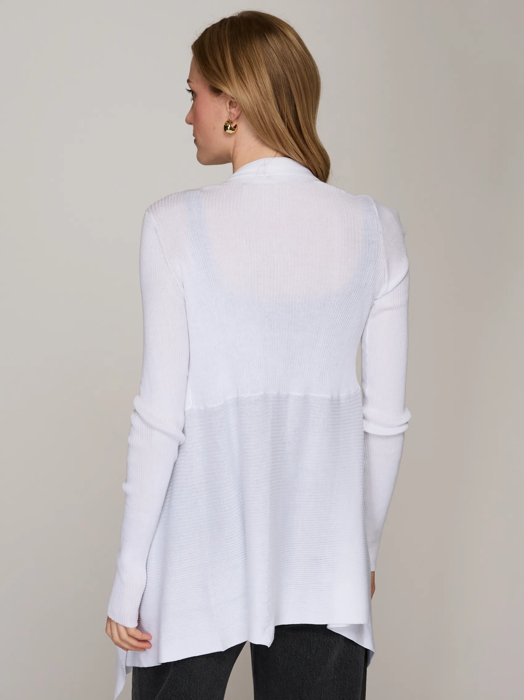 Rib Drape in Bleach White sold by Autumn Cashmere product image thumbnail 4
