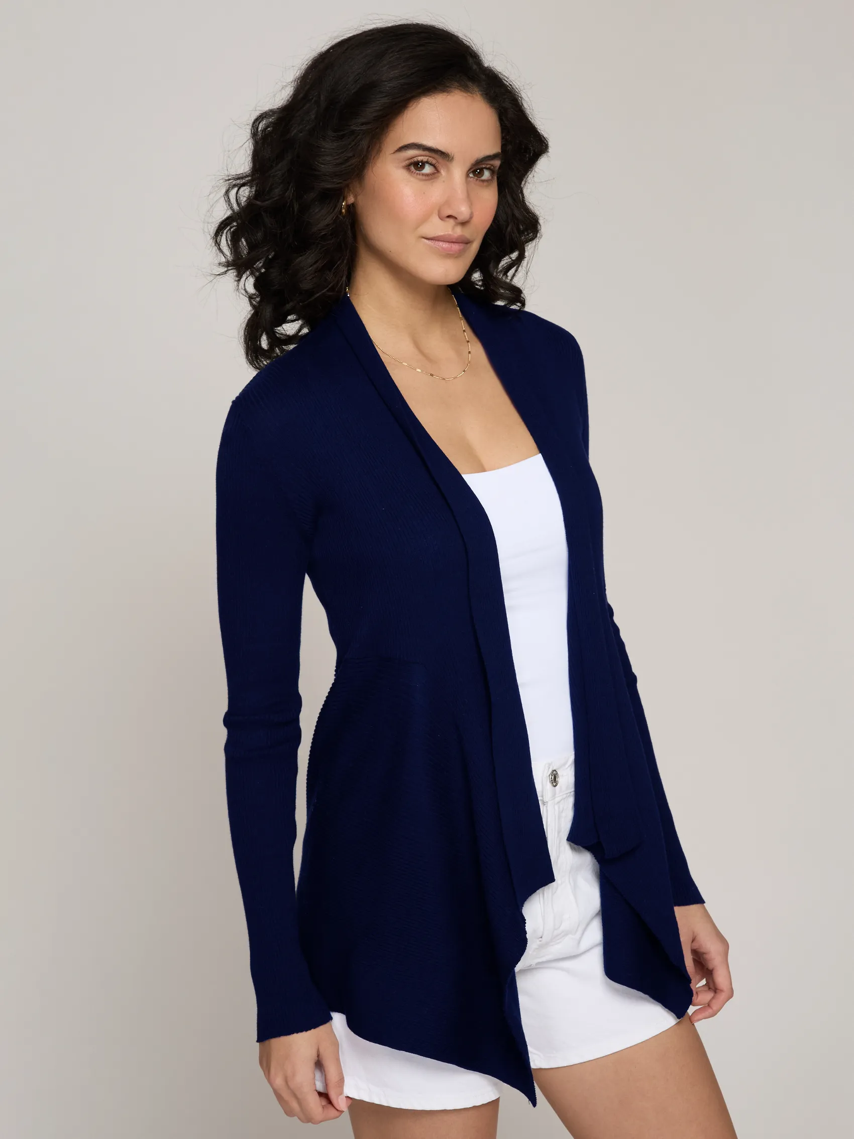 Rib Drape in Navy sold by Autumn Cashmere product image thumbnail 3