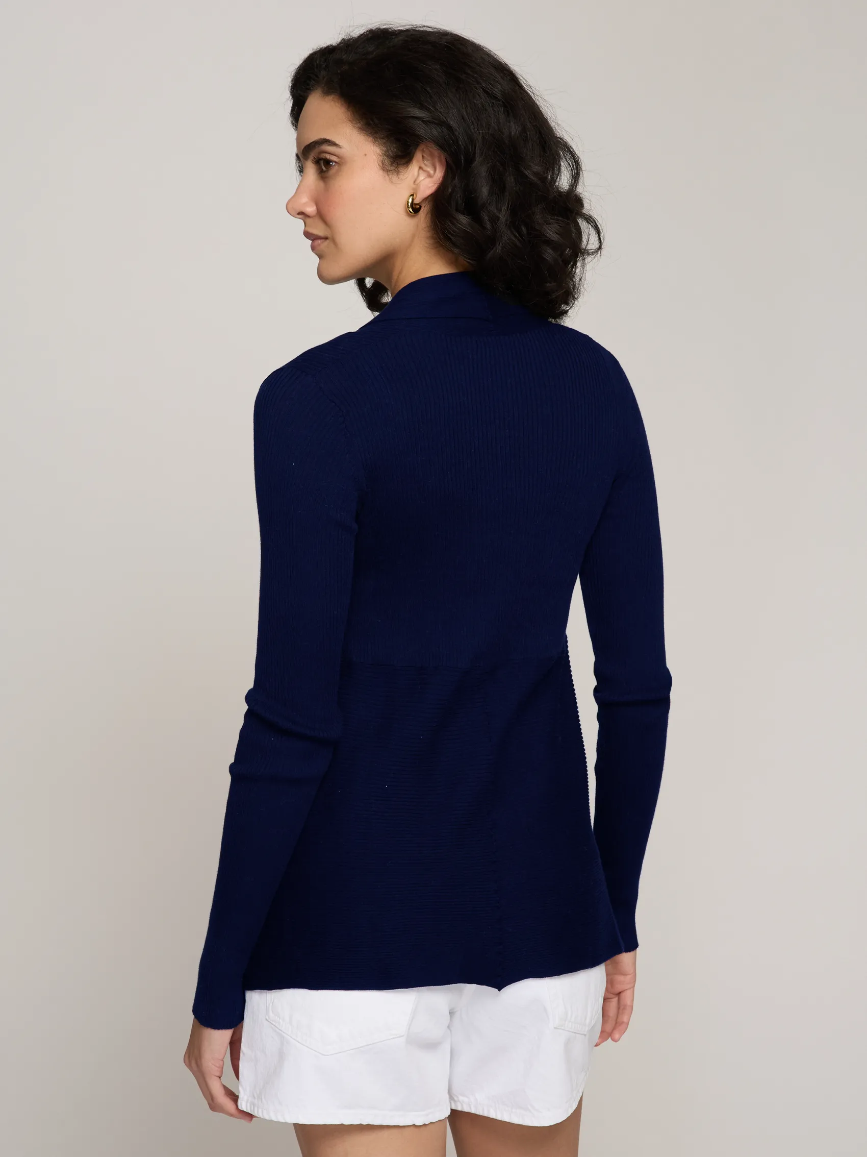Rib Drape in Navy sold by Autumn Cashmere product image thumbnail 4