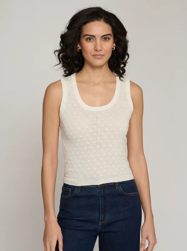 Sheer Dot Tank in Muslin made by Autumn Cashmere