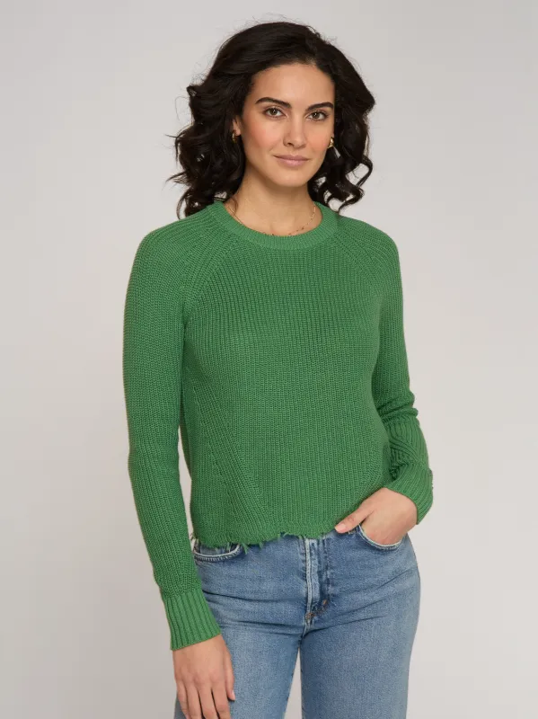 Distressed Scallop Shaker in Cactus sold by Autumn Cashmere