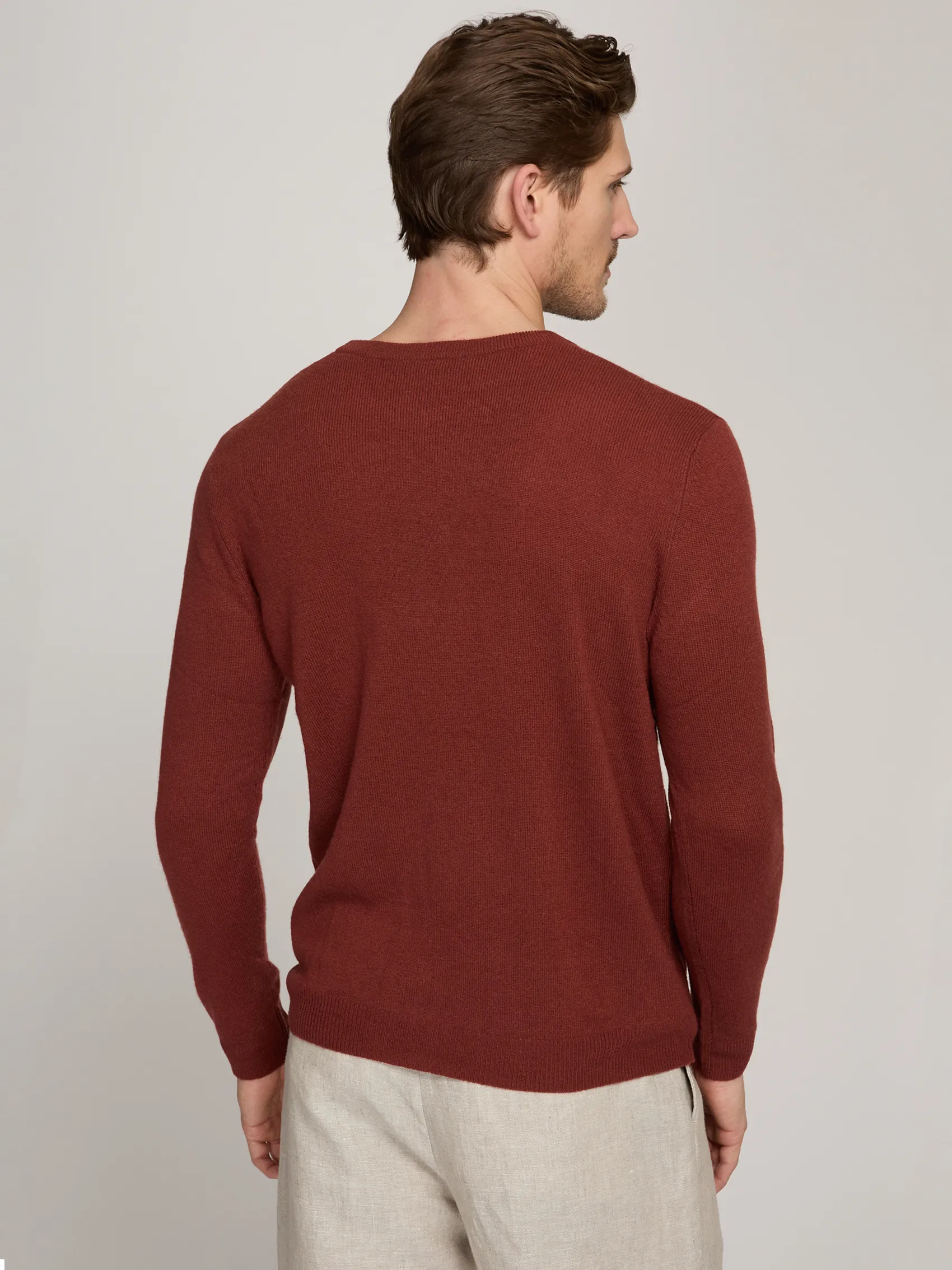 Basic Crew w/ Rib Bottom in Cognac sold by Autumn Cashmere product image thumbnail 4