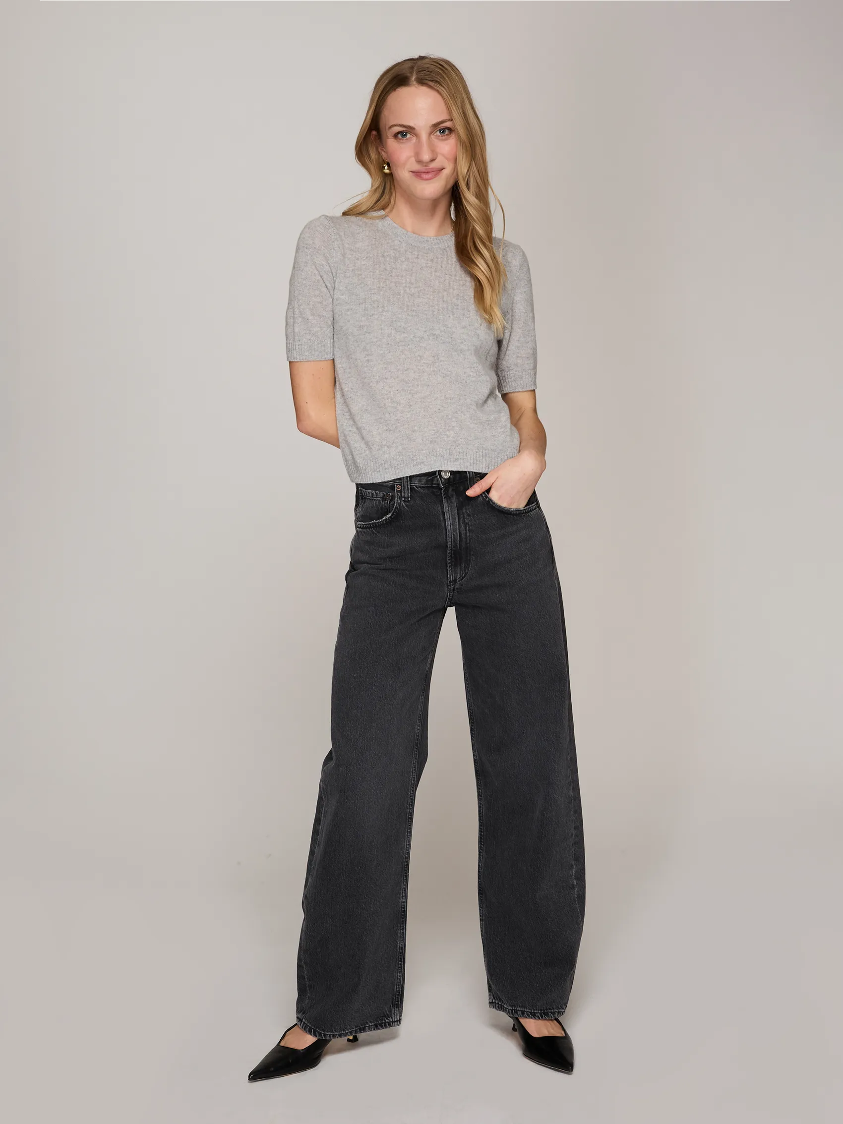 S/S Cropped Crew in Sweatshirt sold by Autumn Cashmere product image thumbnail 2