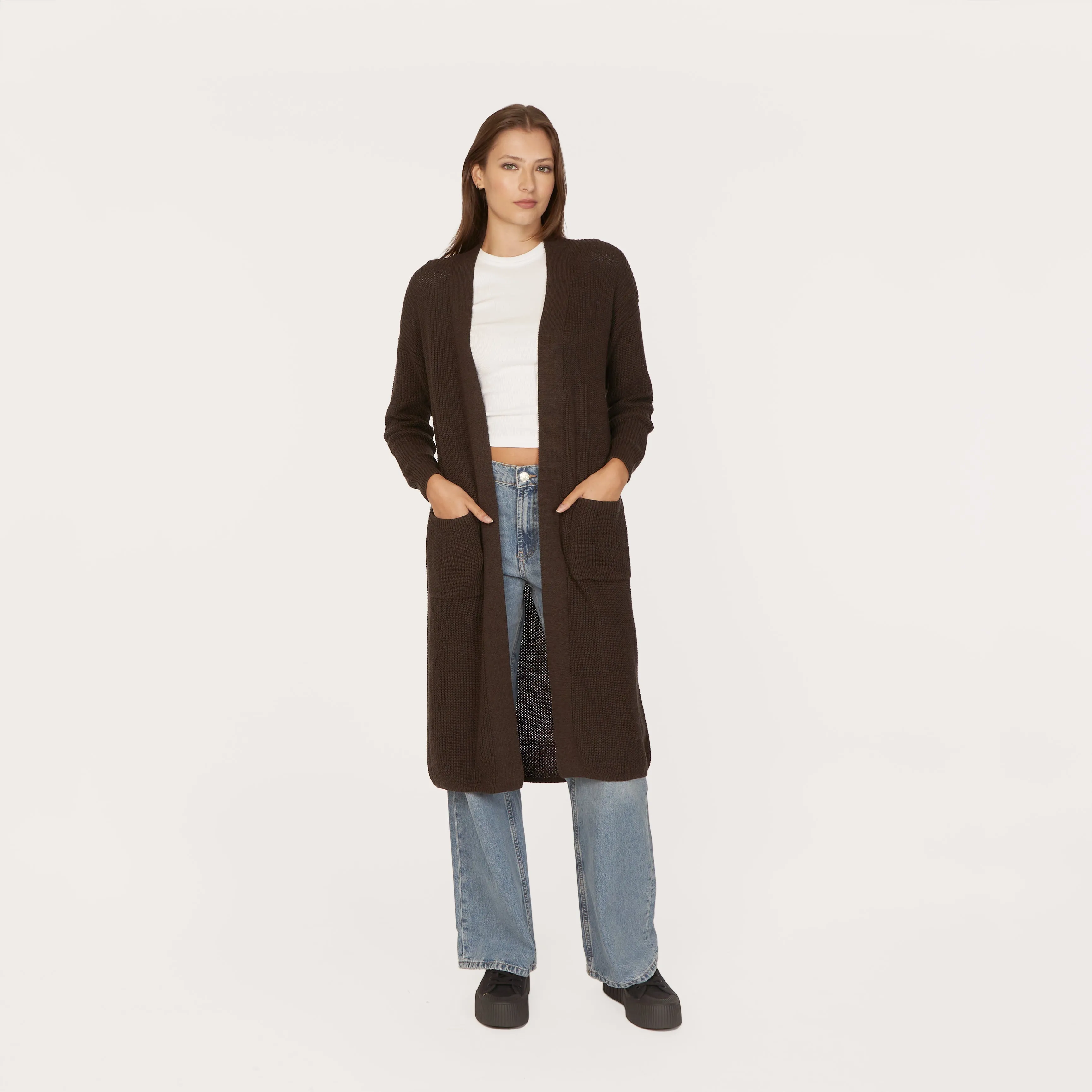 Shaker Open Coatigan w/ Pockets sold by Autumn Cashmere product image thumbnail 5