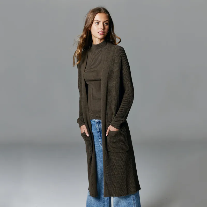 Shaker Open Coatigan w/ Pockets sold by Autumn Cashmere