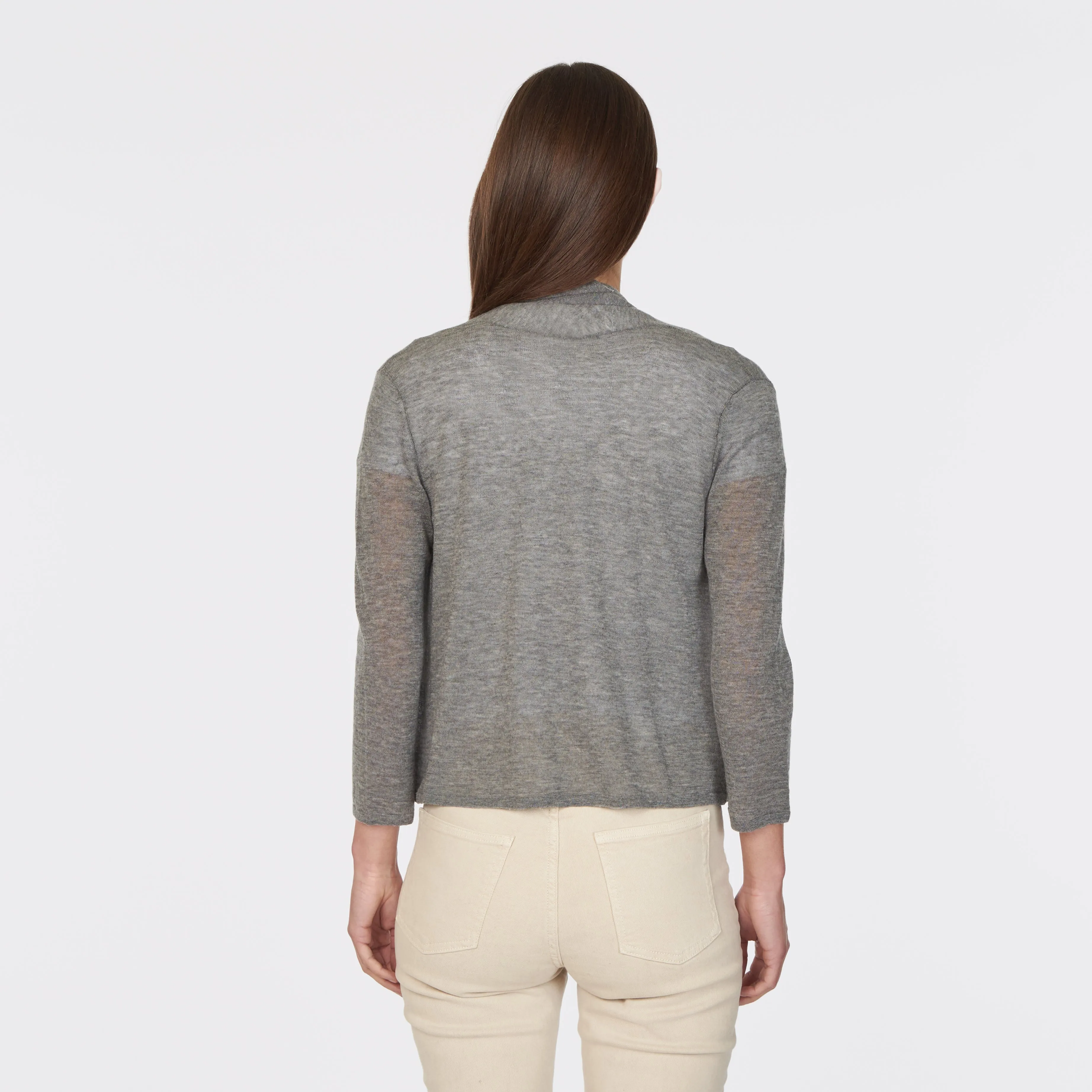 Collared Easy Crop in Thunder sold by Autumn Cashmere product image thumbnail 4