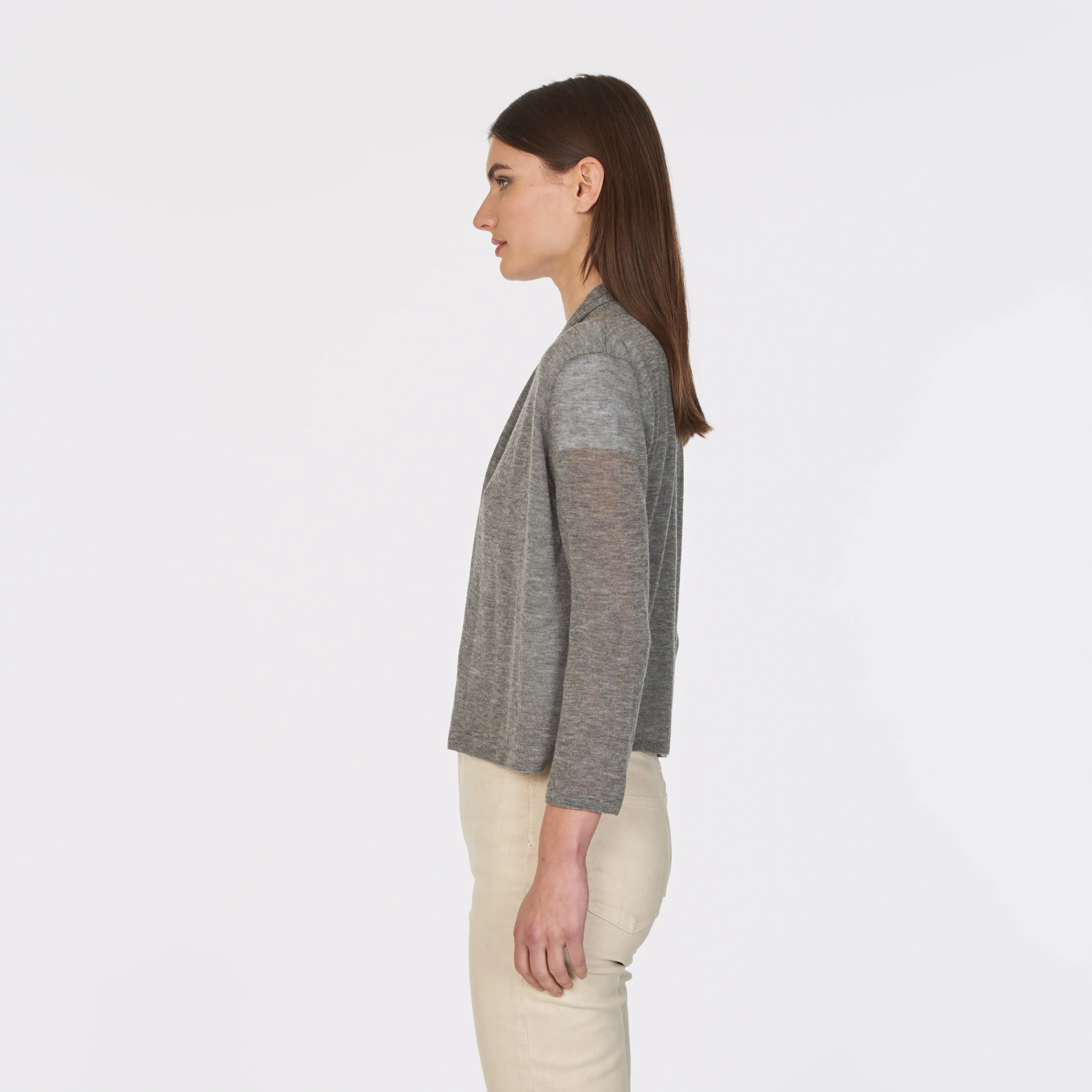 Collared Easy Crop in Thunder sold by Autumn Cashmere product image thumbnail 3