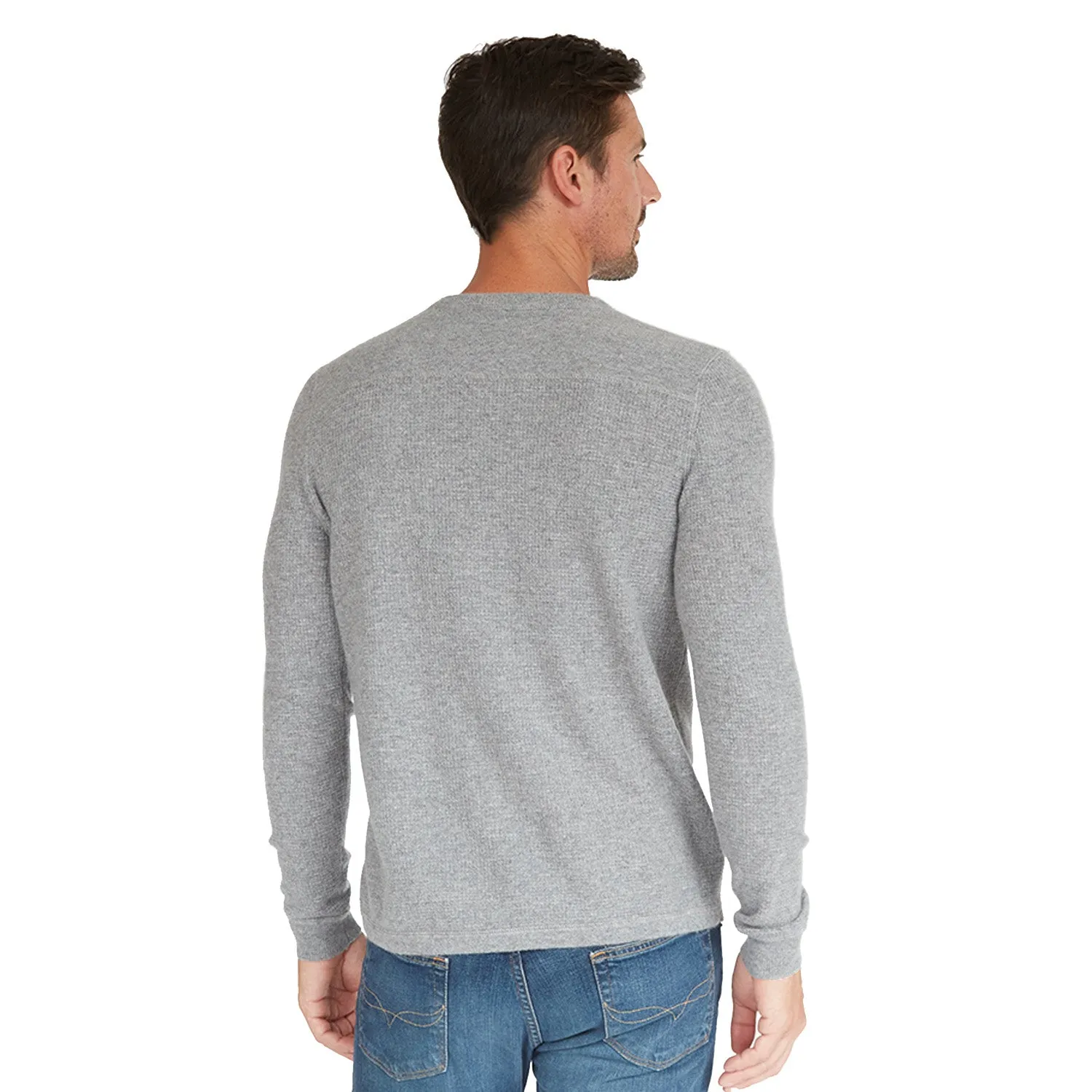 Thermal Henley with Yoke in Cement sold by Autumn Cashmere product image thumbnail 4