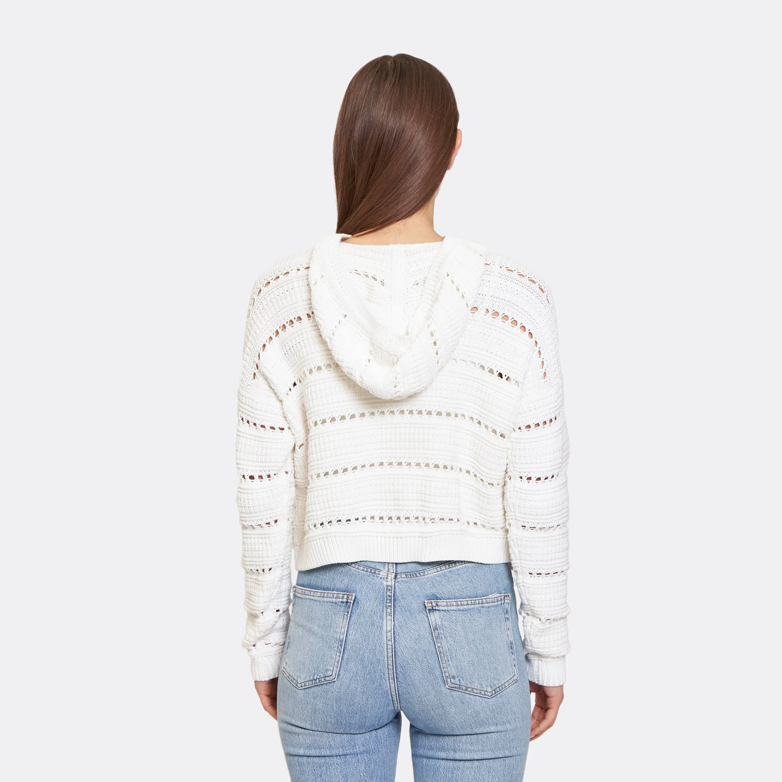 Solid Pointelle Hoodie sold by Autumn Cashmere product image thumbnail 4