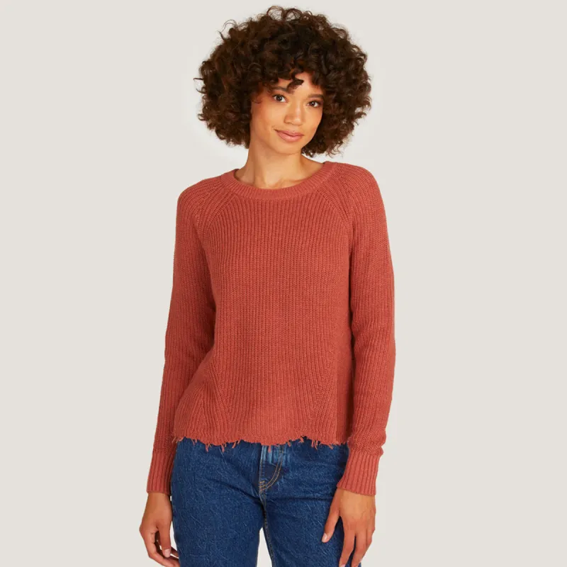 Distressed Scallop Shaker in Tea Rose sold by Autumn Cashmere