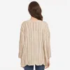 Open Pointelle Duster in Hemp sold by Autumn Cashmere