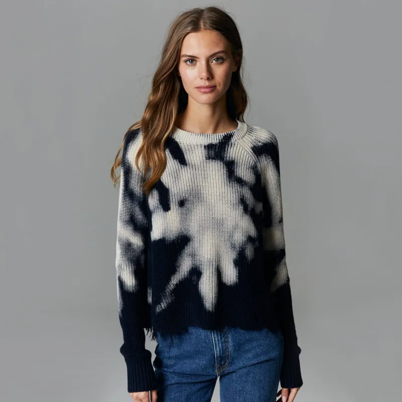Bleached Distressed Scallop Shaker sold by Autumn Cashmere
