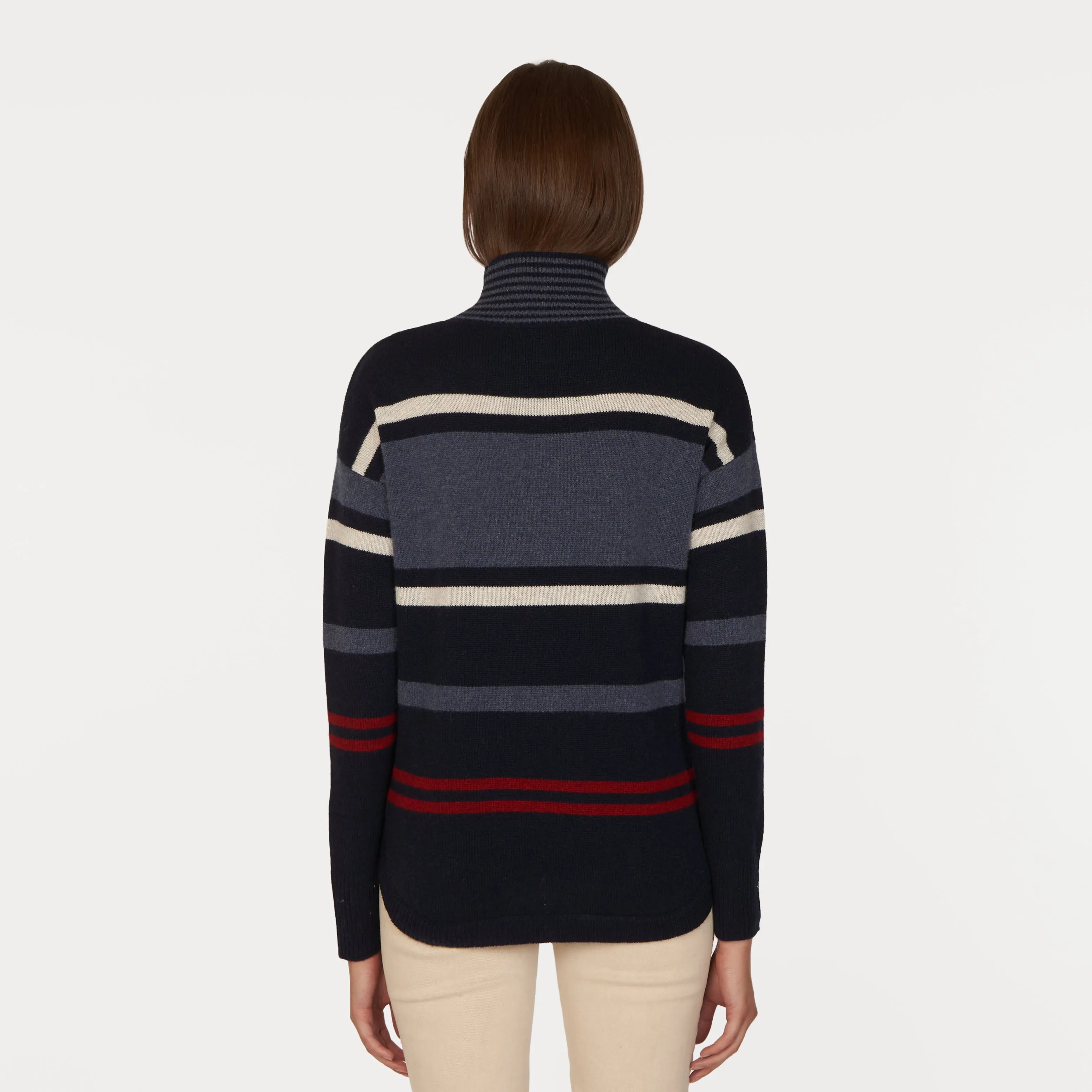 Striped Mock w/ Shirttail sold by Autumn Cashmere product image thumbnail 2
