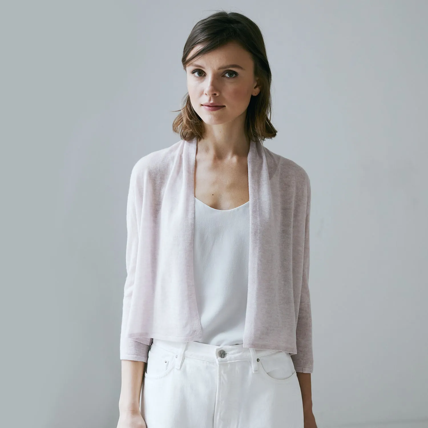 Collared Easy Crop in Mauve sold by Autumn Cashmere product image thumbnail 2