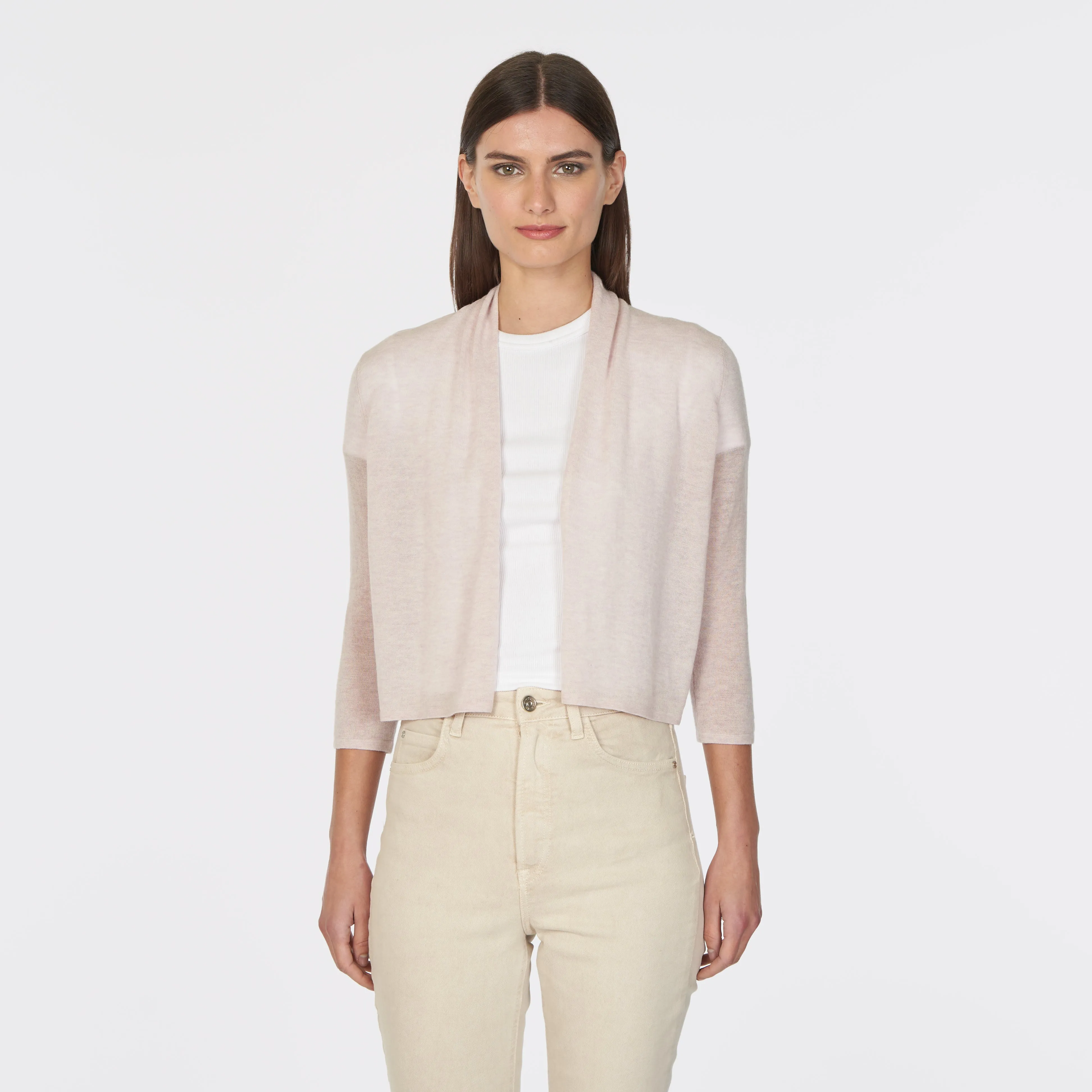 Collared Easy Crop in Mauve sold by Autumn Cashmere product image thumbnail 3