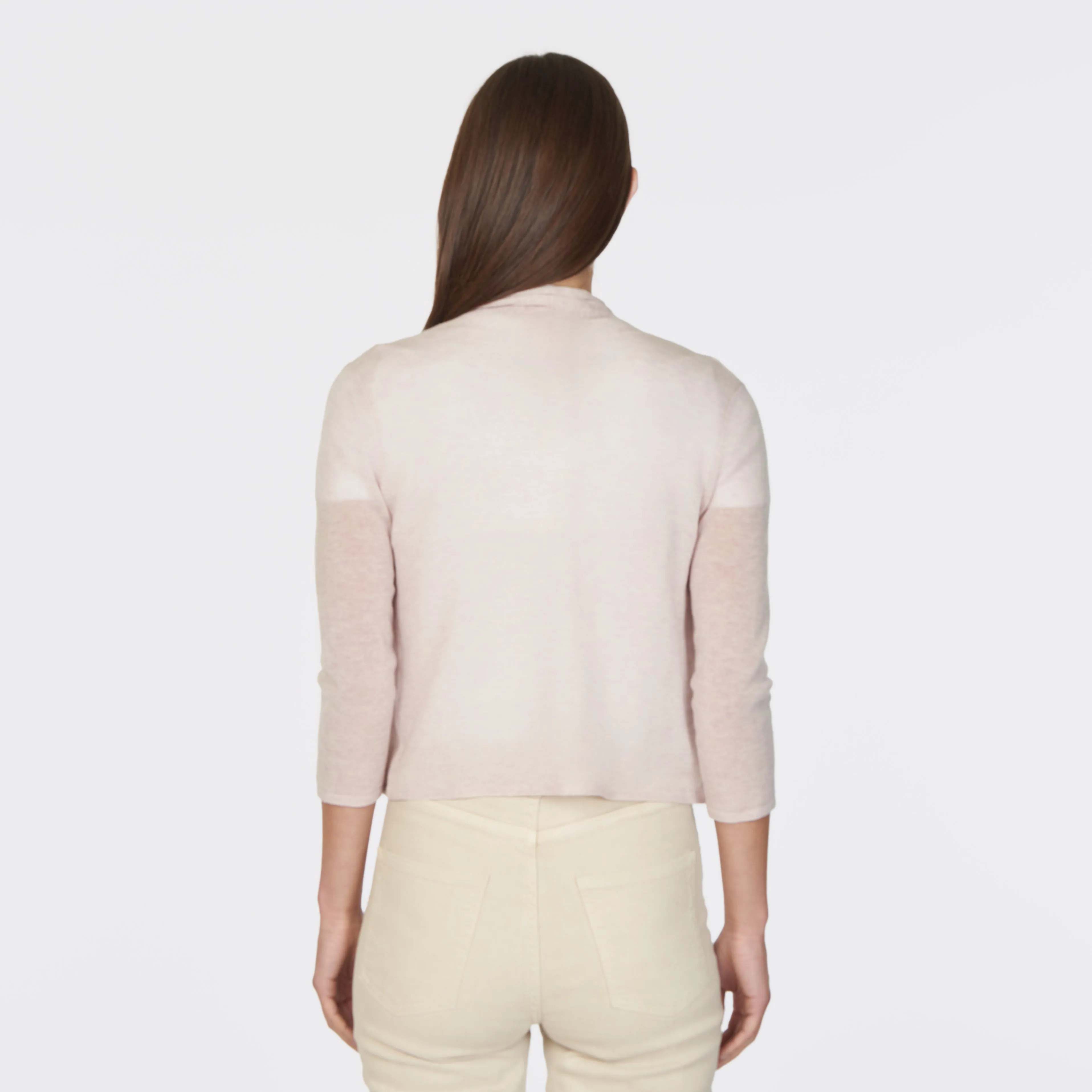 Collared Easy Crop in Mauve sold by Autumn Cashmere product image thumbnail 5