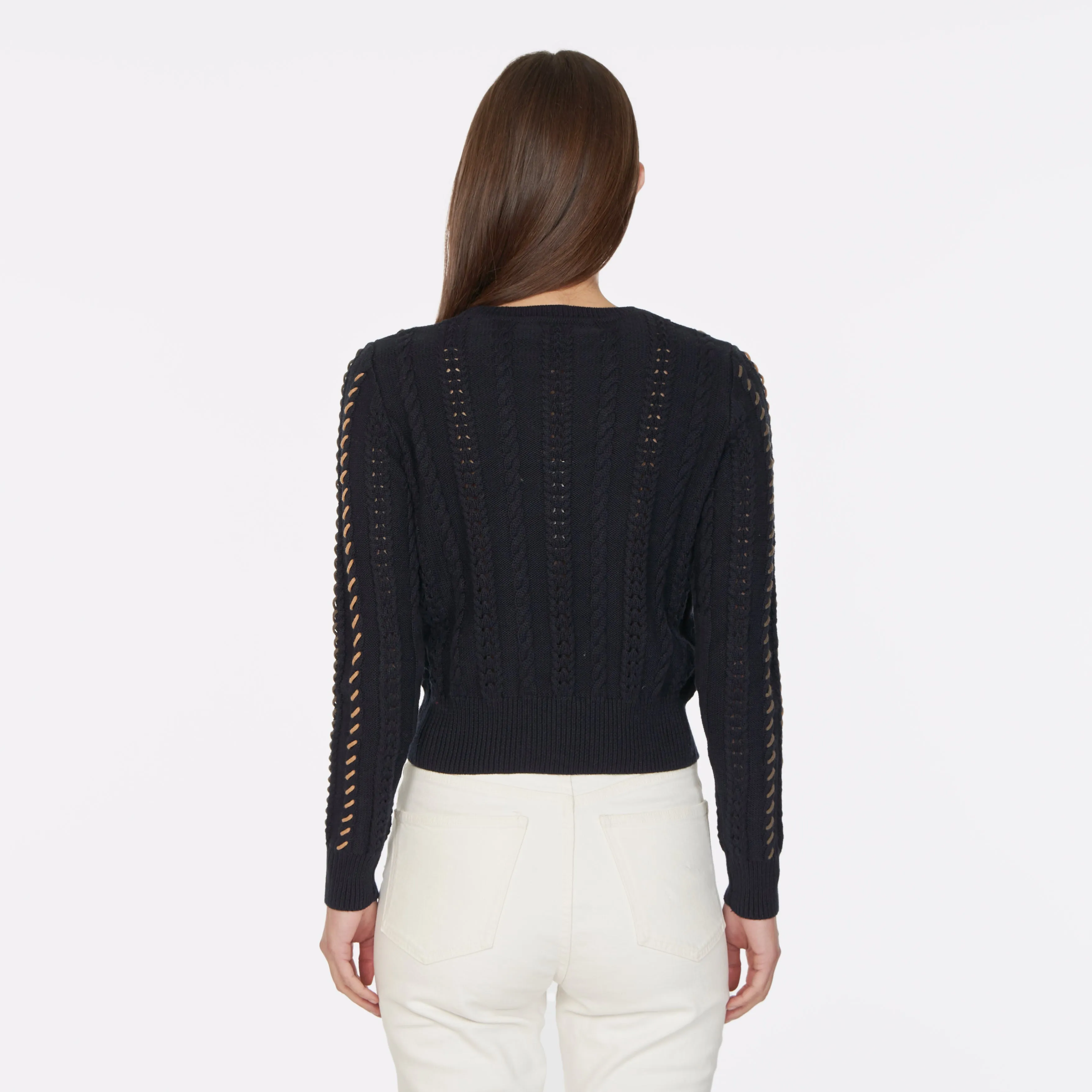 Cable Crew w/ Multi Color Lacing sold by Autumn Cashmere product image thumbnail 3