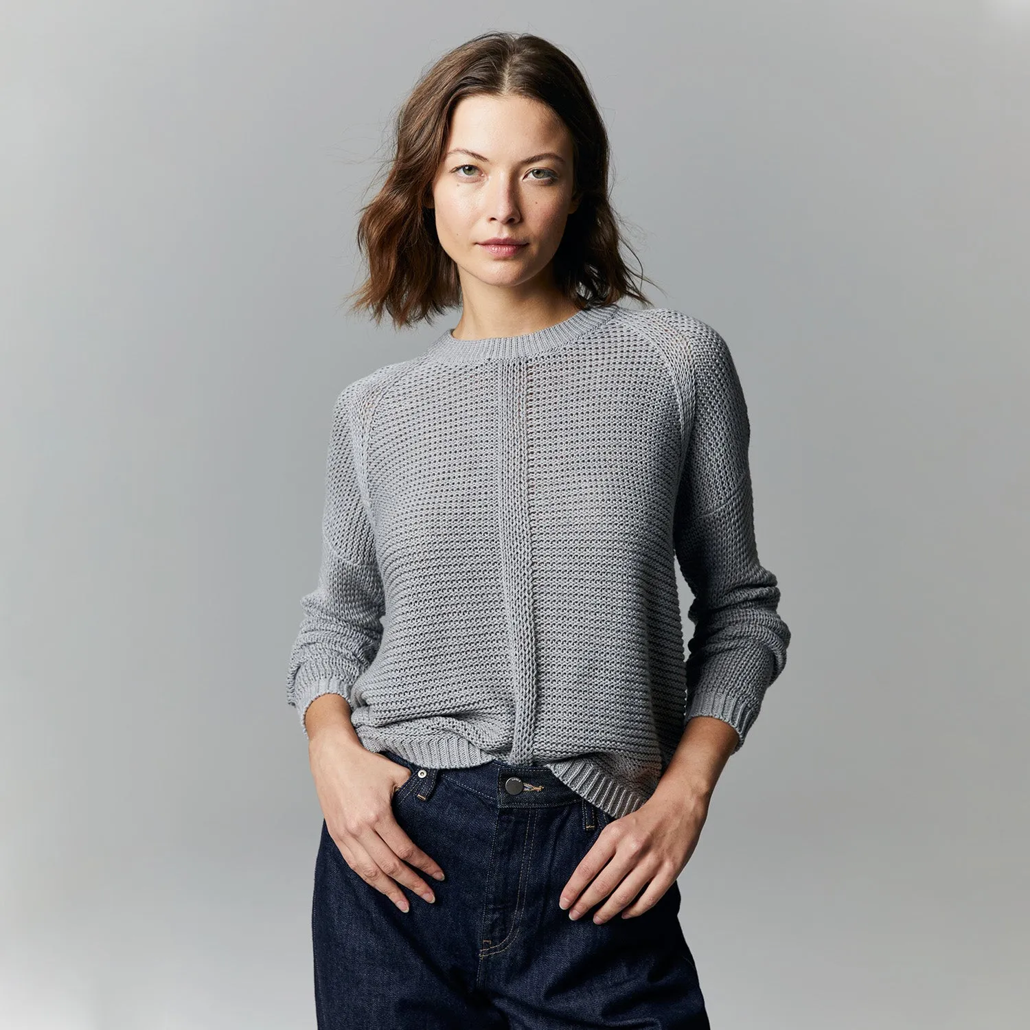 Open Stitch Crew in Sweatshirt sold by Autumn Cashmere product image thumbnail 2