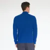 Mock Neck with Shaker Stitch in Electric Pale Blue sold by Autumn Cashmere