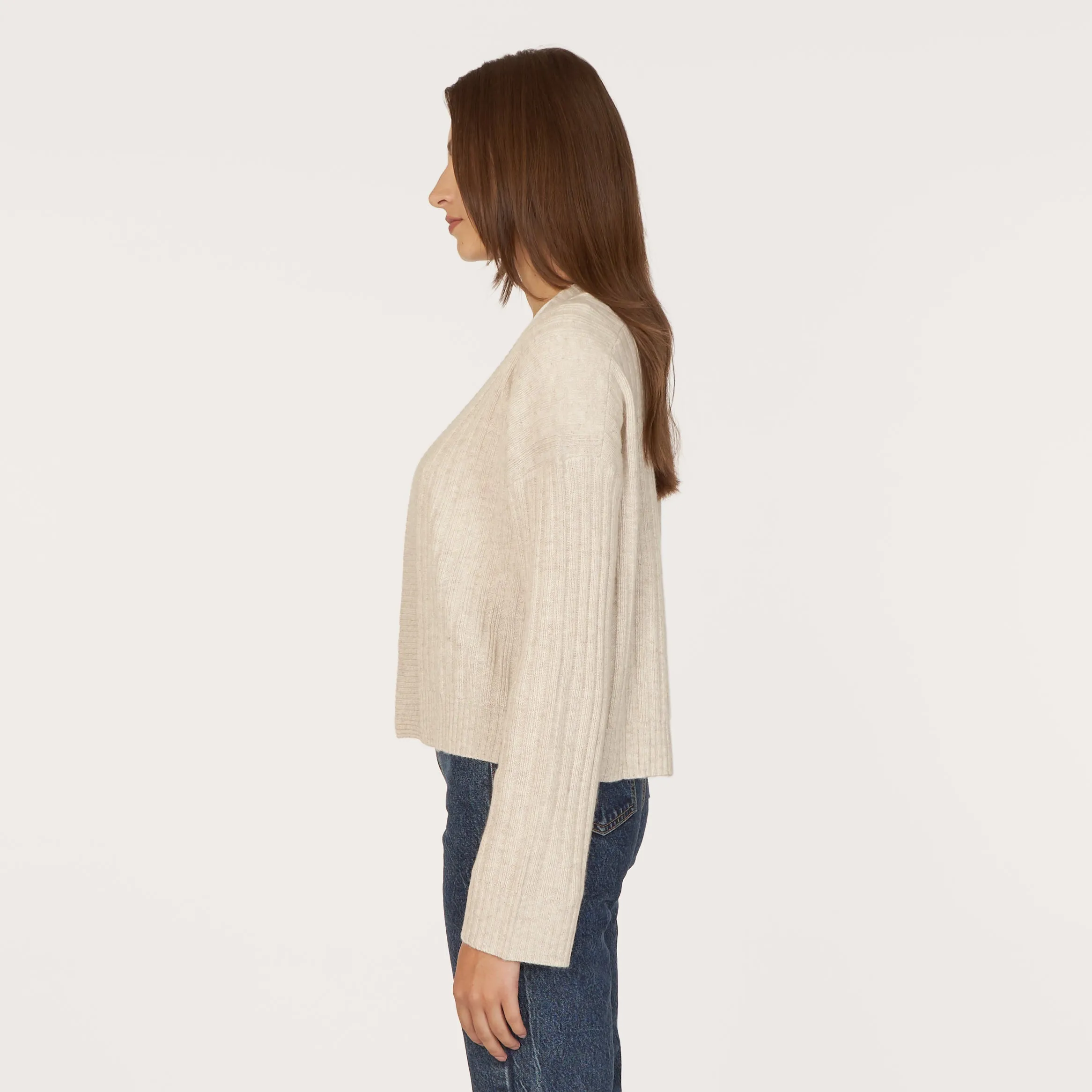 Rib Open Front Shrug in Mojave sold by Autumn Cashmere product image thumbnail 4