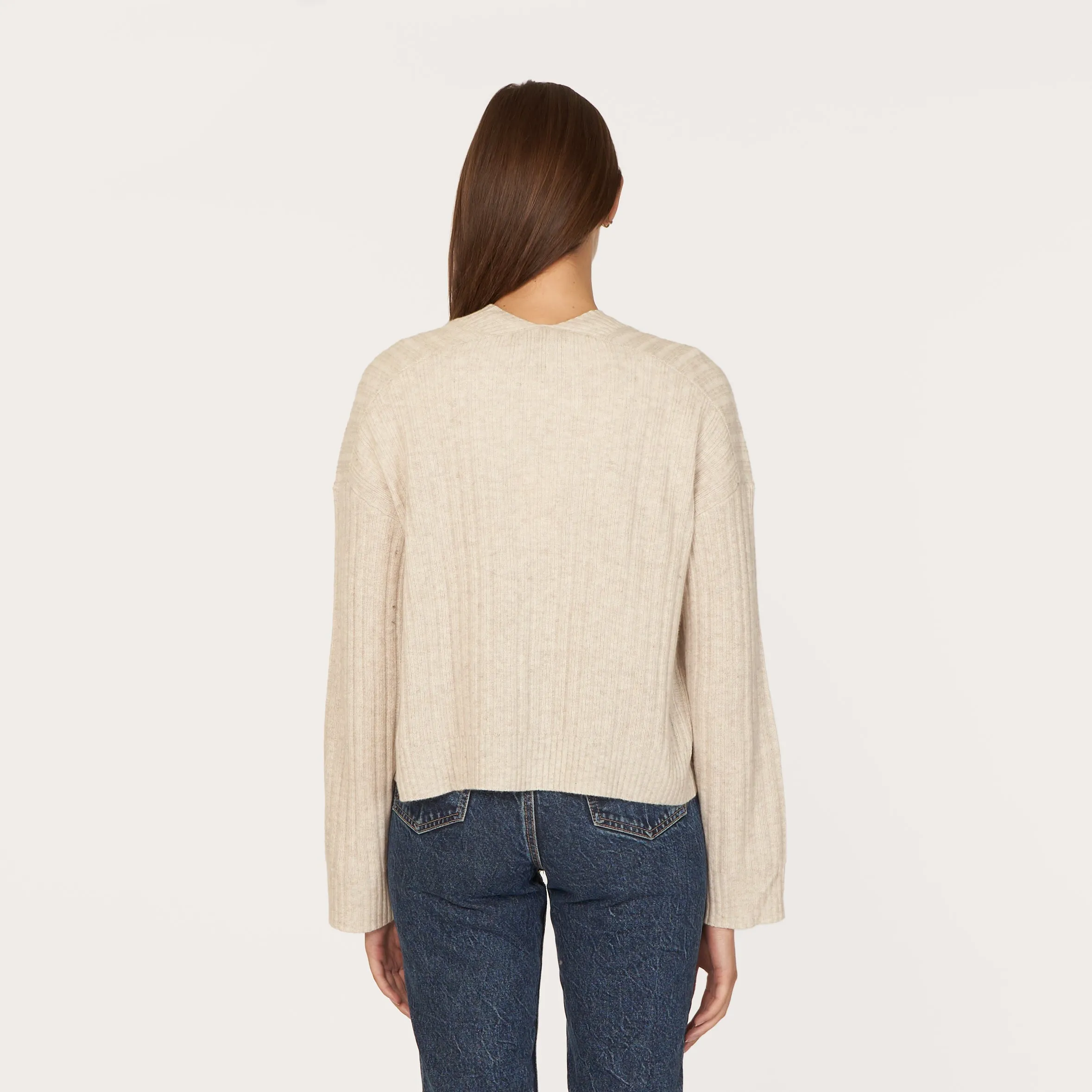 Rib Open Front Shrug in Mojave sold by Autumn Cashmere product image thumbnail 5