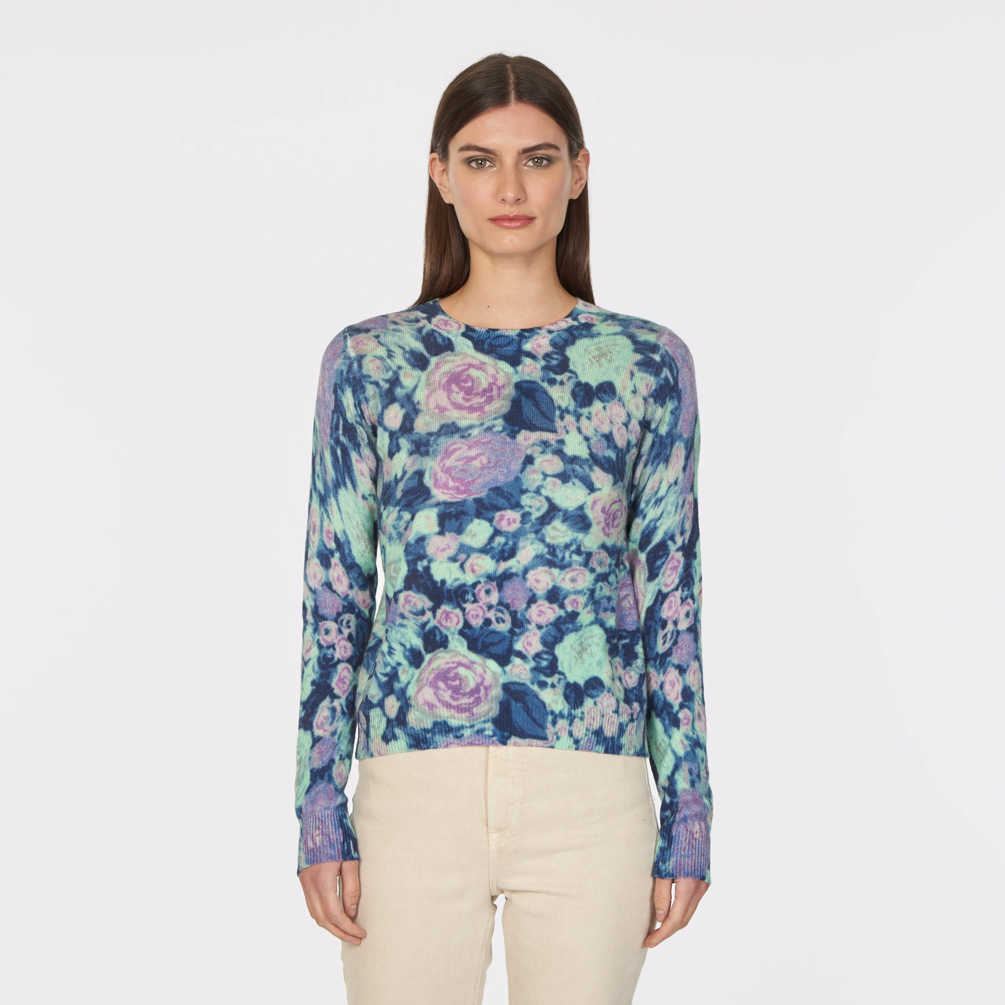 Multi Color Floral Crew sold by Autumn Cashmere product image thumbnail 2