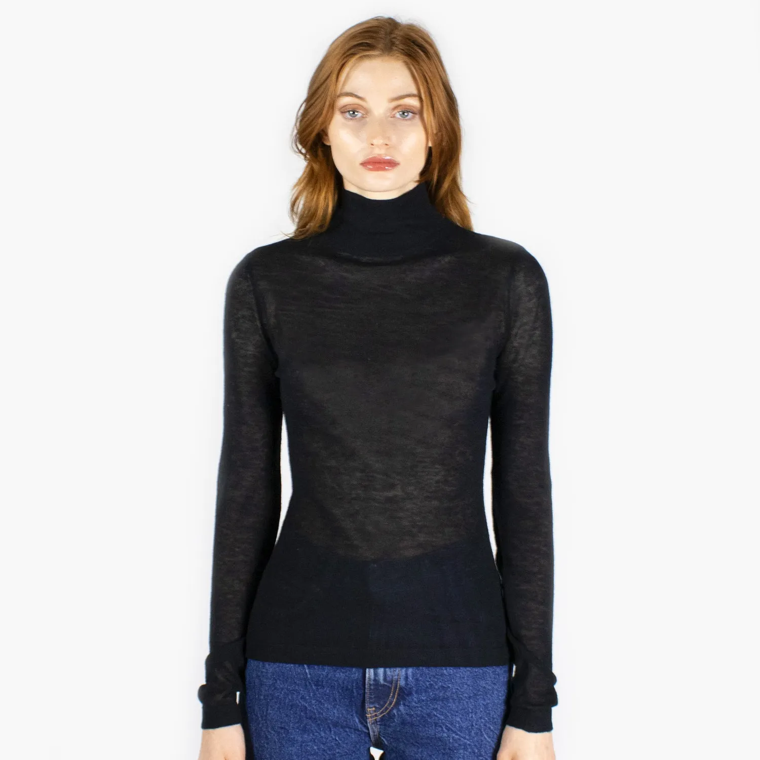 Second Skin Sheer Mock in Black sold by Autumn Cashmere product image thumbnail 2