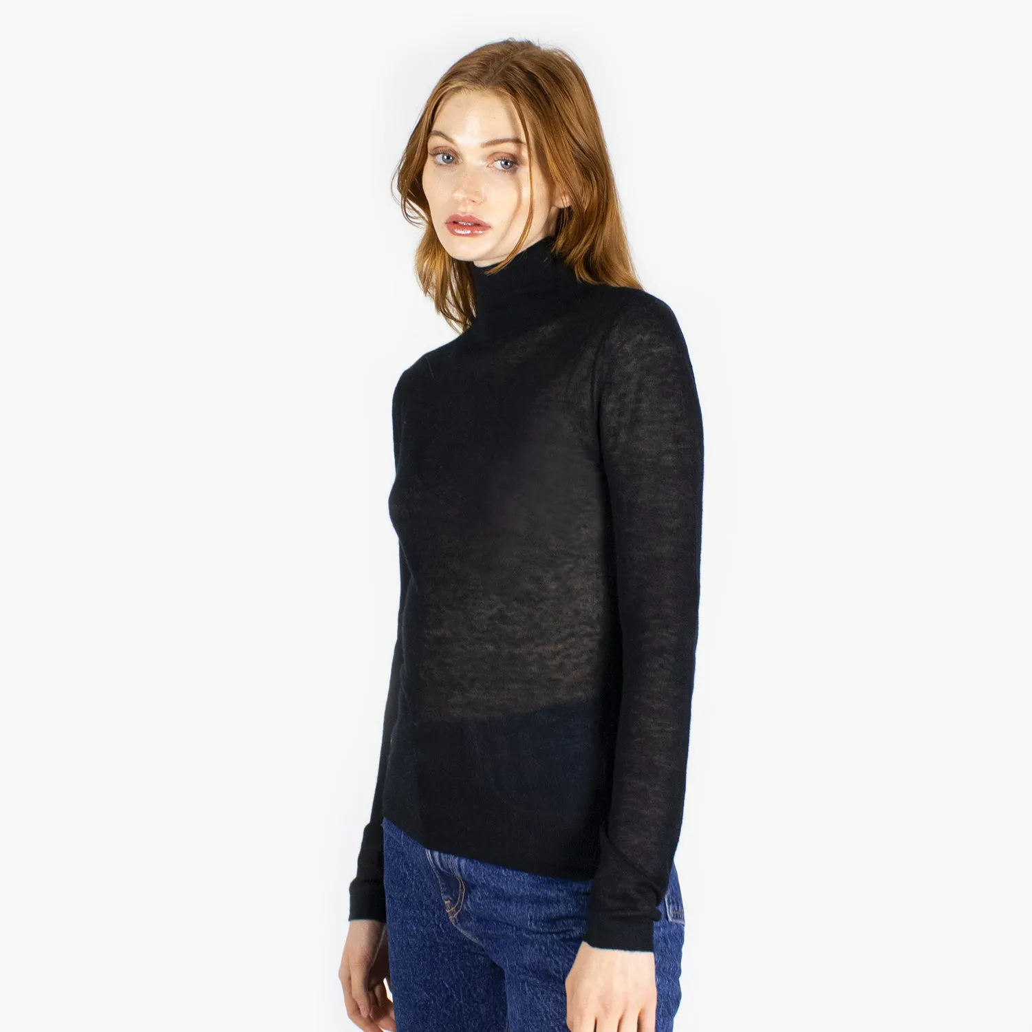 Second Skin Sheer Mock in Black sold by Autumn Cashmere product image thumbnail 3