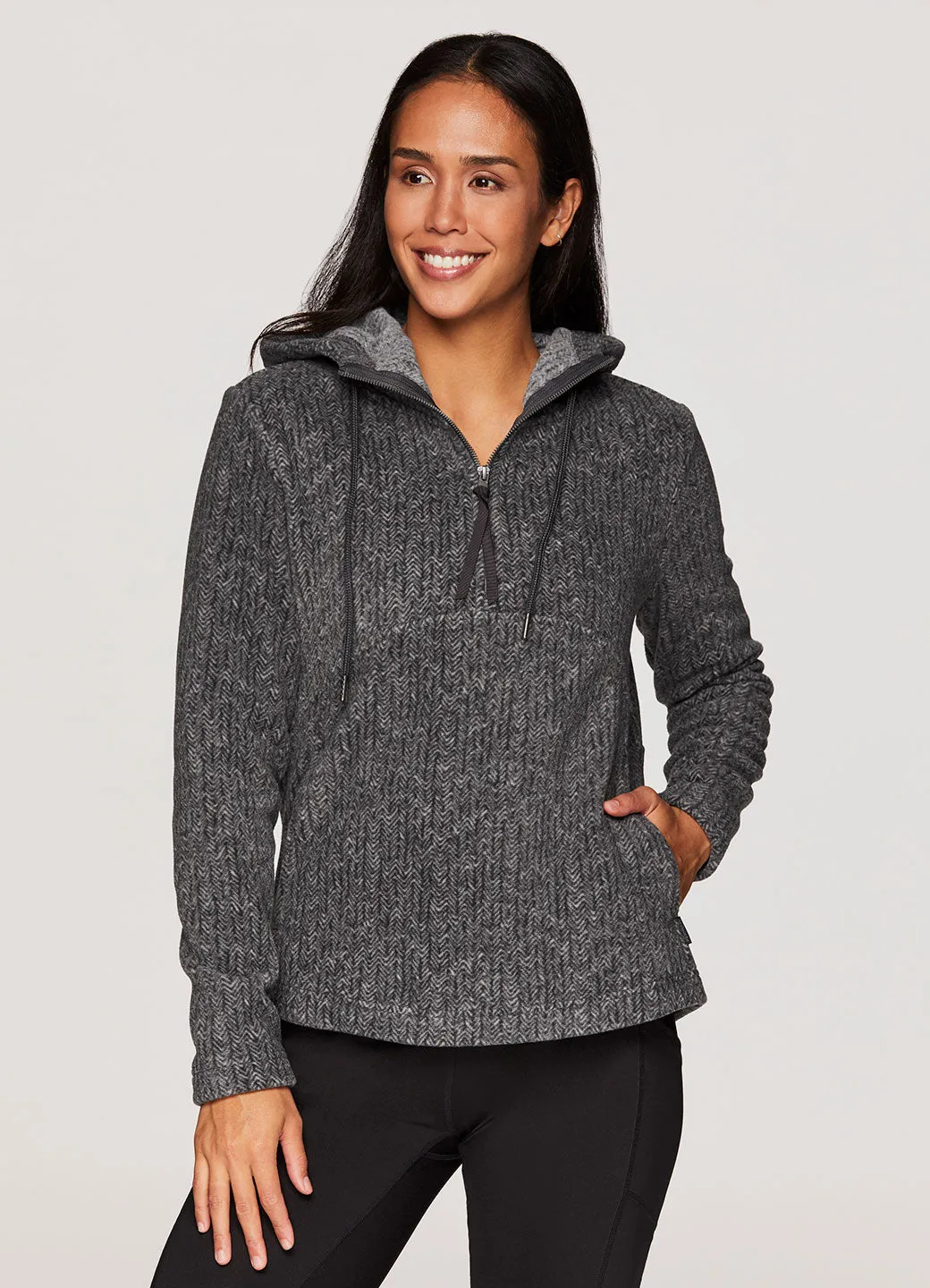 Hailey Herringbone Fleece Hoodie sold by Avalanche
