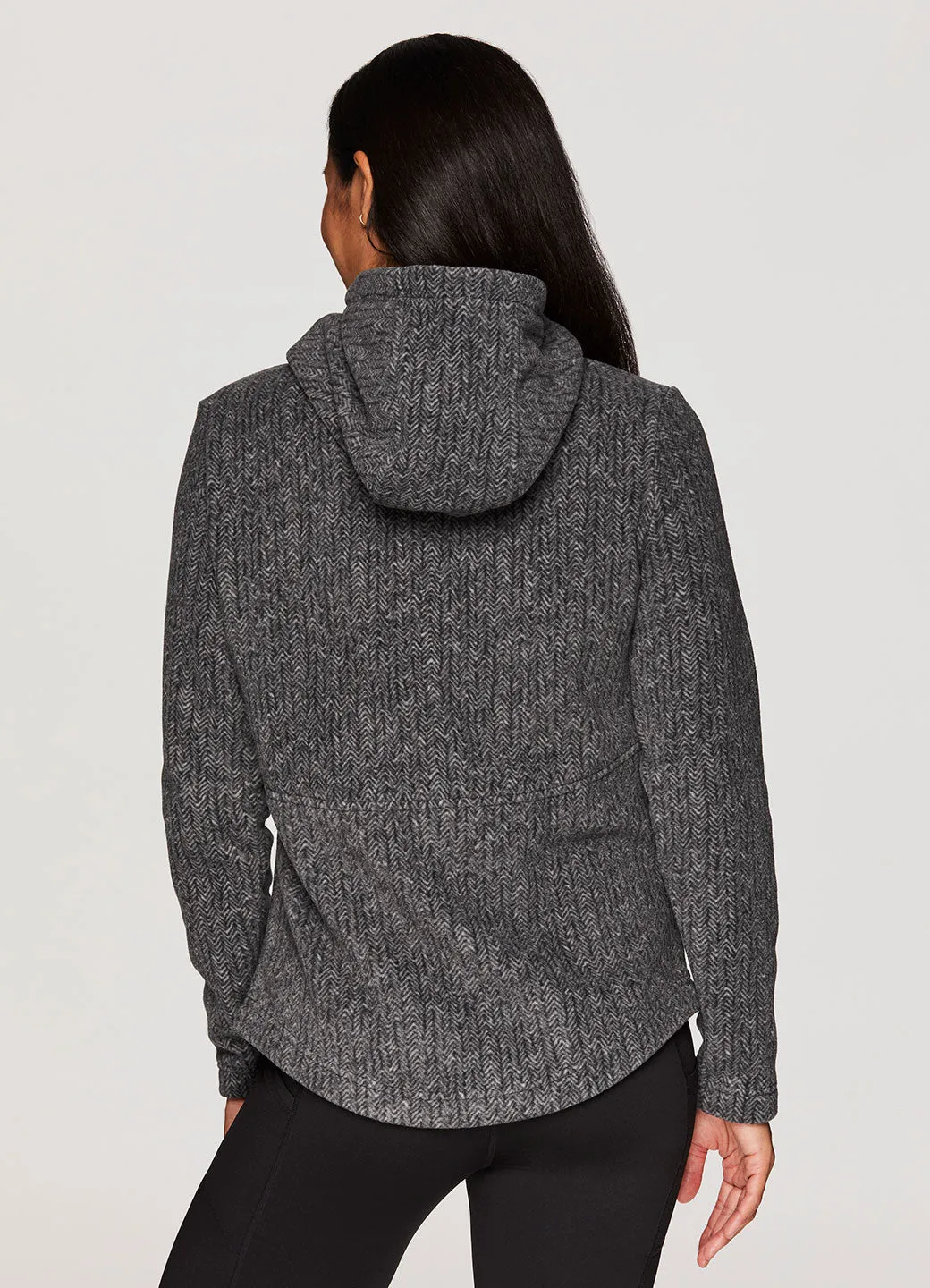 Hailey Herringbone Fleece Hoodie sold by Avalanche product image thumbnail 2