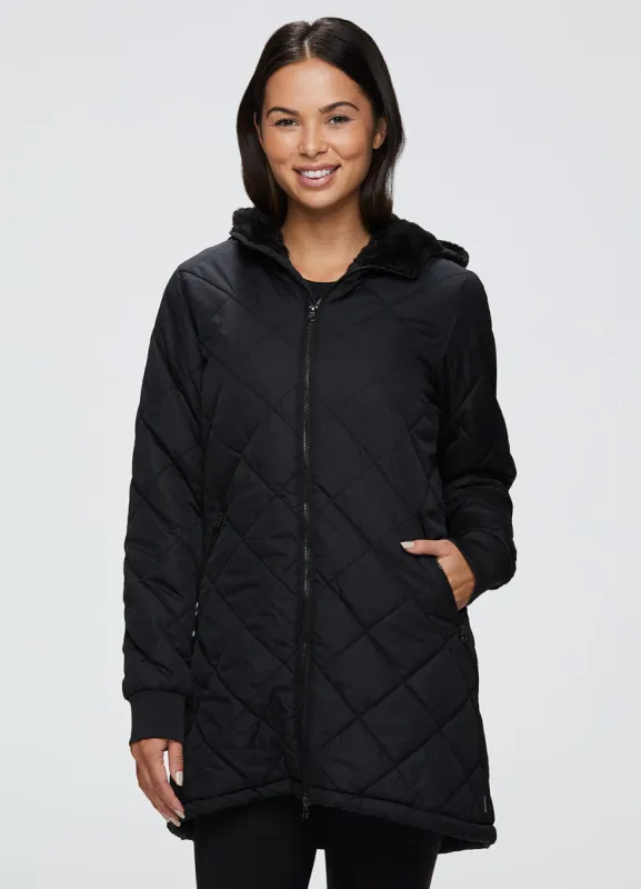 Aya Sherpa Lined Hooded Puffer Coat sold by Avalanche