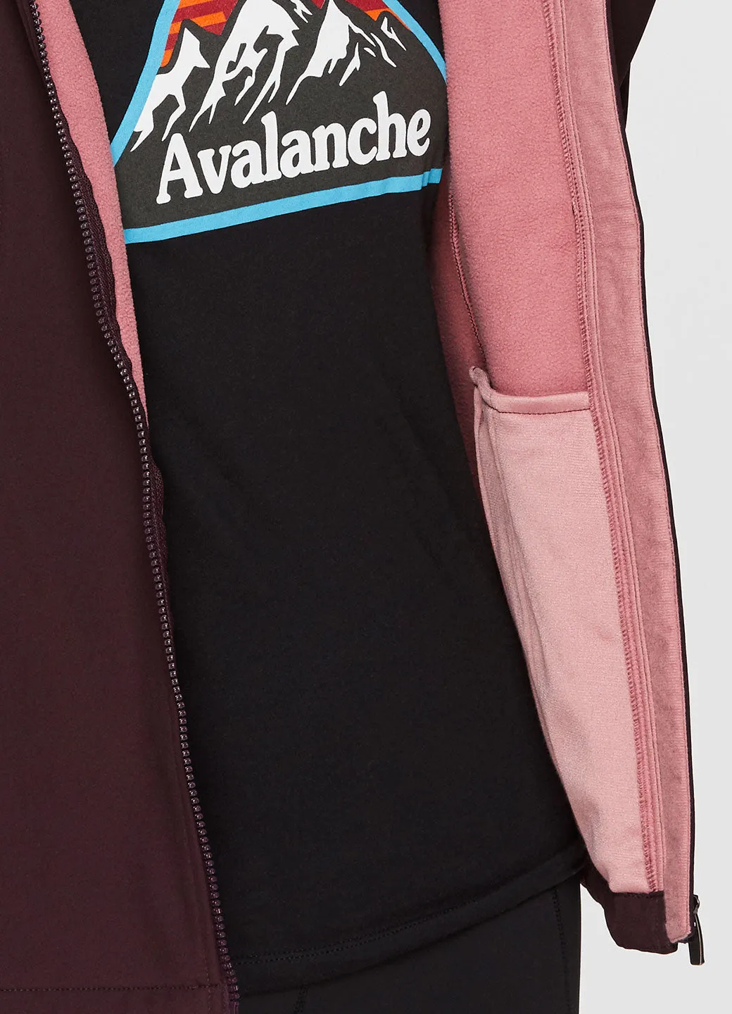 Amber Fleece Lined Soft Shell Hoodie Jacket sold by Avalanche product image thumbnail 5