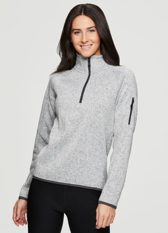 Peak 1/4 Zip Mock Neck Pullover sold by Avalanche