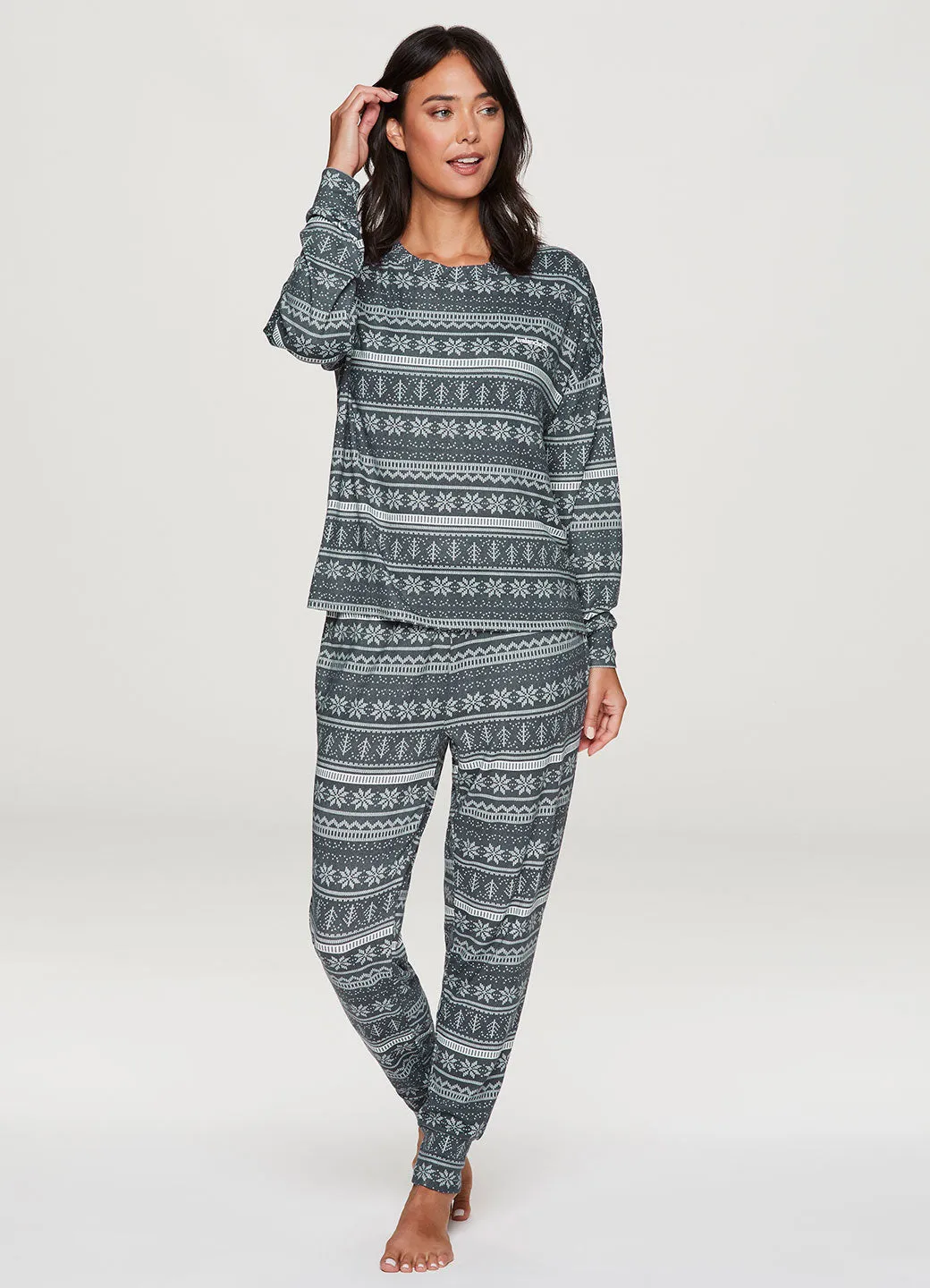 Festive Fairisle Hacci Pajama Set sold by Avalanche product image thumbnail 2