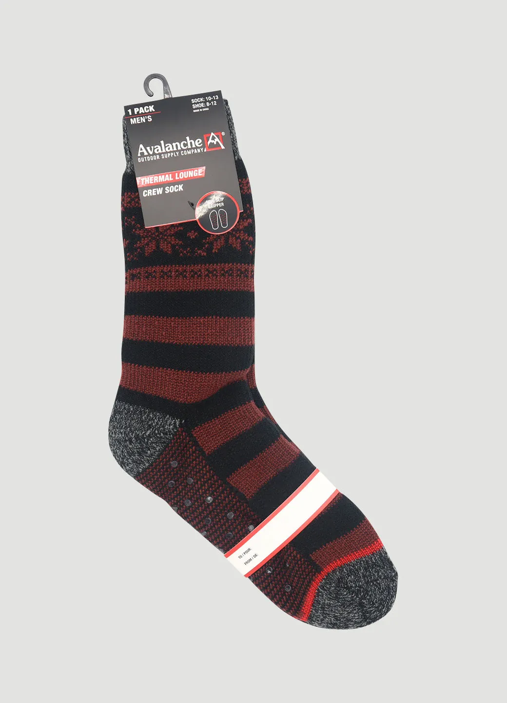 Men's Striped Thermal Slipper Socks sold by Avalanche product image thumbnail 5