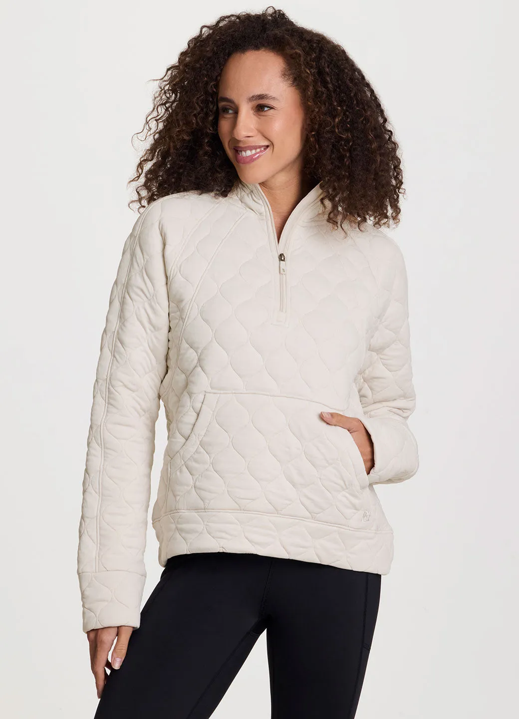 Sequim Quilted 1/4 Zip Pullover sold by Avalanche