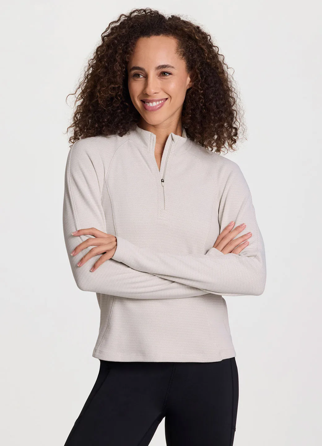 Trek It 1/4 Zip Long Sleeve Top sold by Avalanche