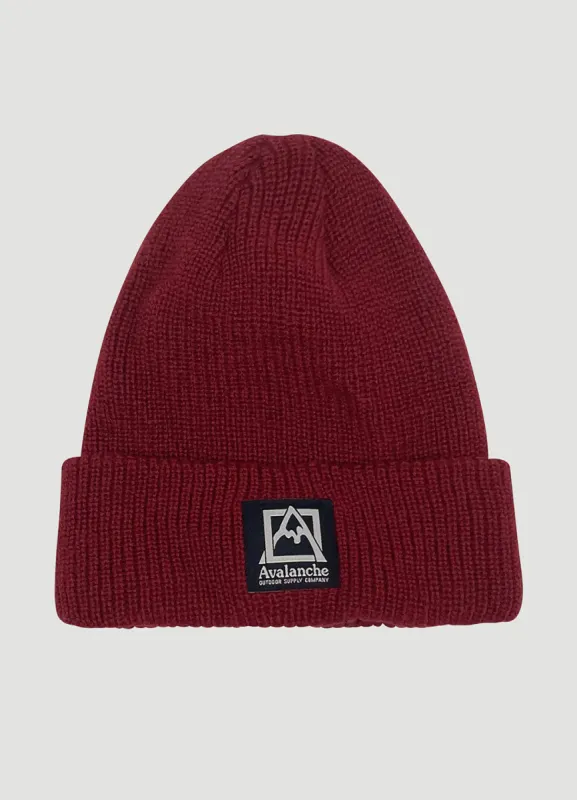 Logo Rib Knit Cuffed Beanie sold by Avalanche