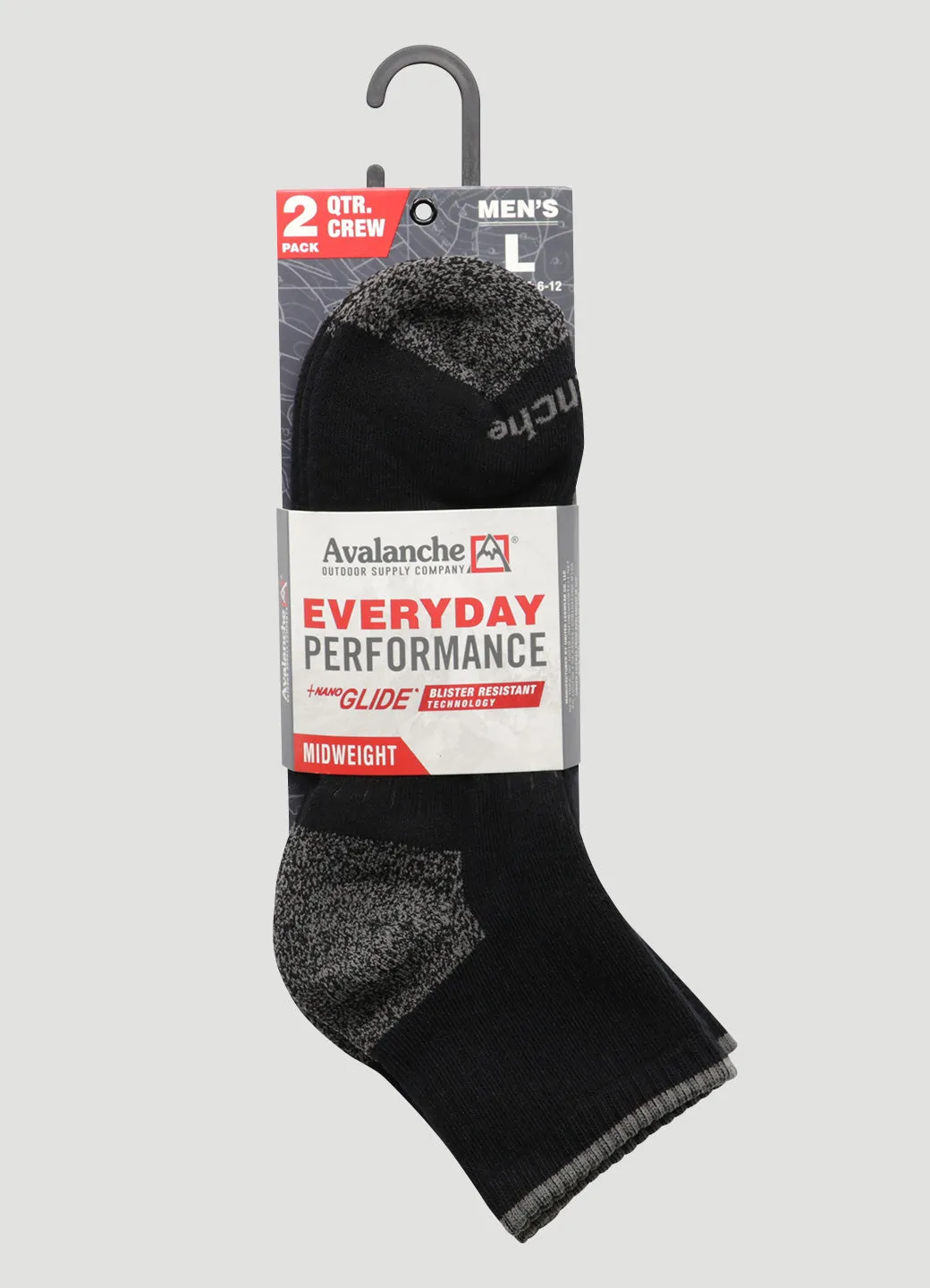 Men's Nano Glide Quarter Crew Socks 2-Pack sold by Avalanche product image thumbnail 5
