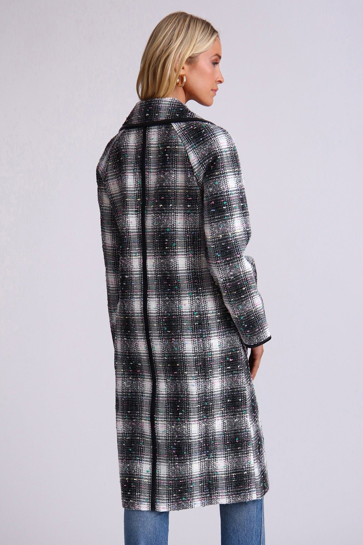 Plaid Tweed Double-Breasted Coat sold by Avec Les Filles product image thumbnail 5