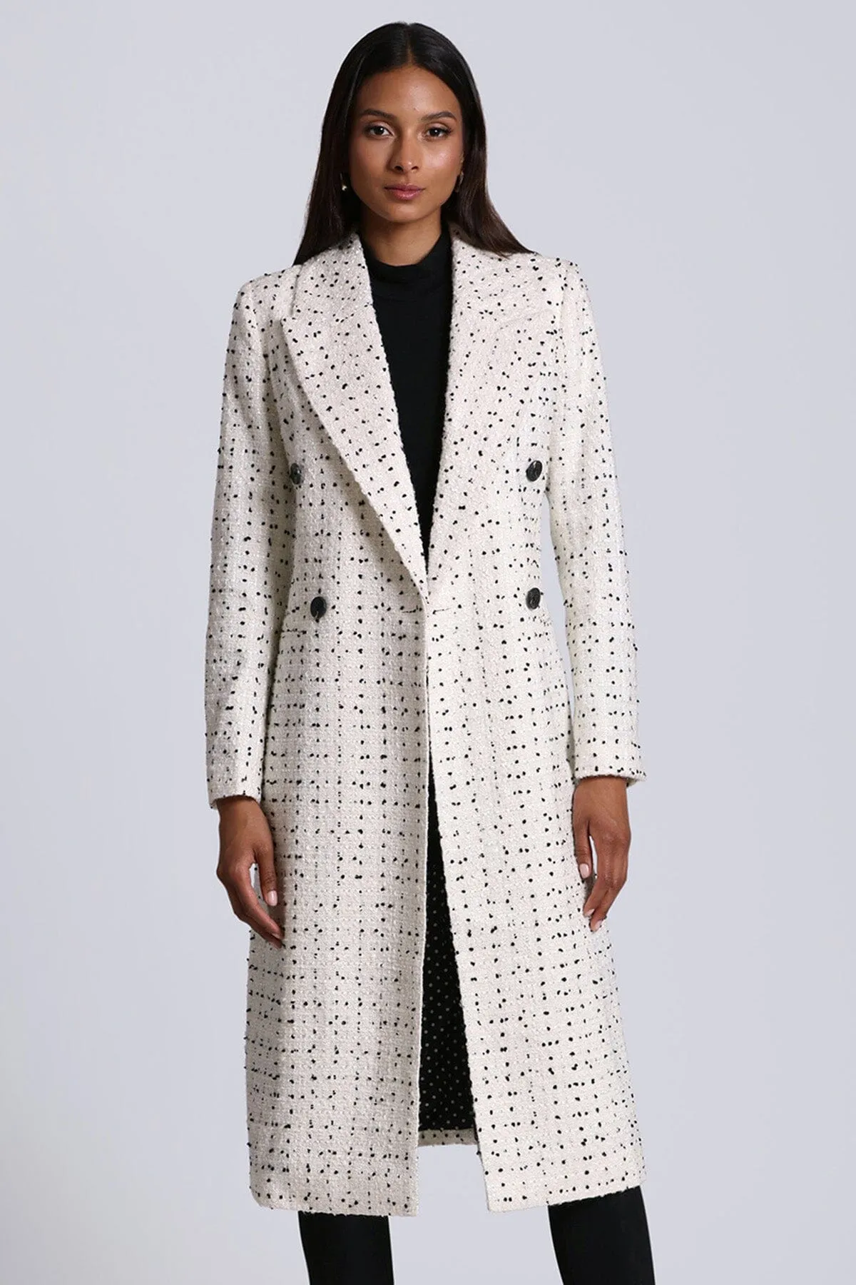 Tweed Tailored Double-Breasted Coat sold by Avec Les Filles