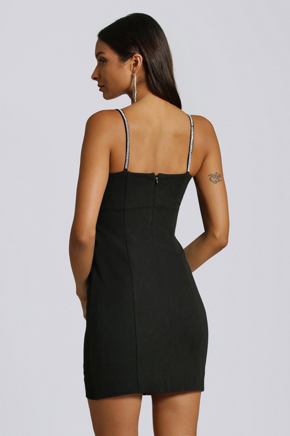 Diamanté Trim Mini Dress sold by Avec Les Filles product image thumbnail 5