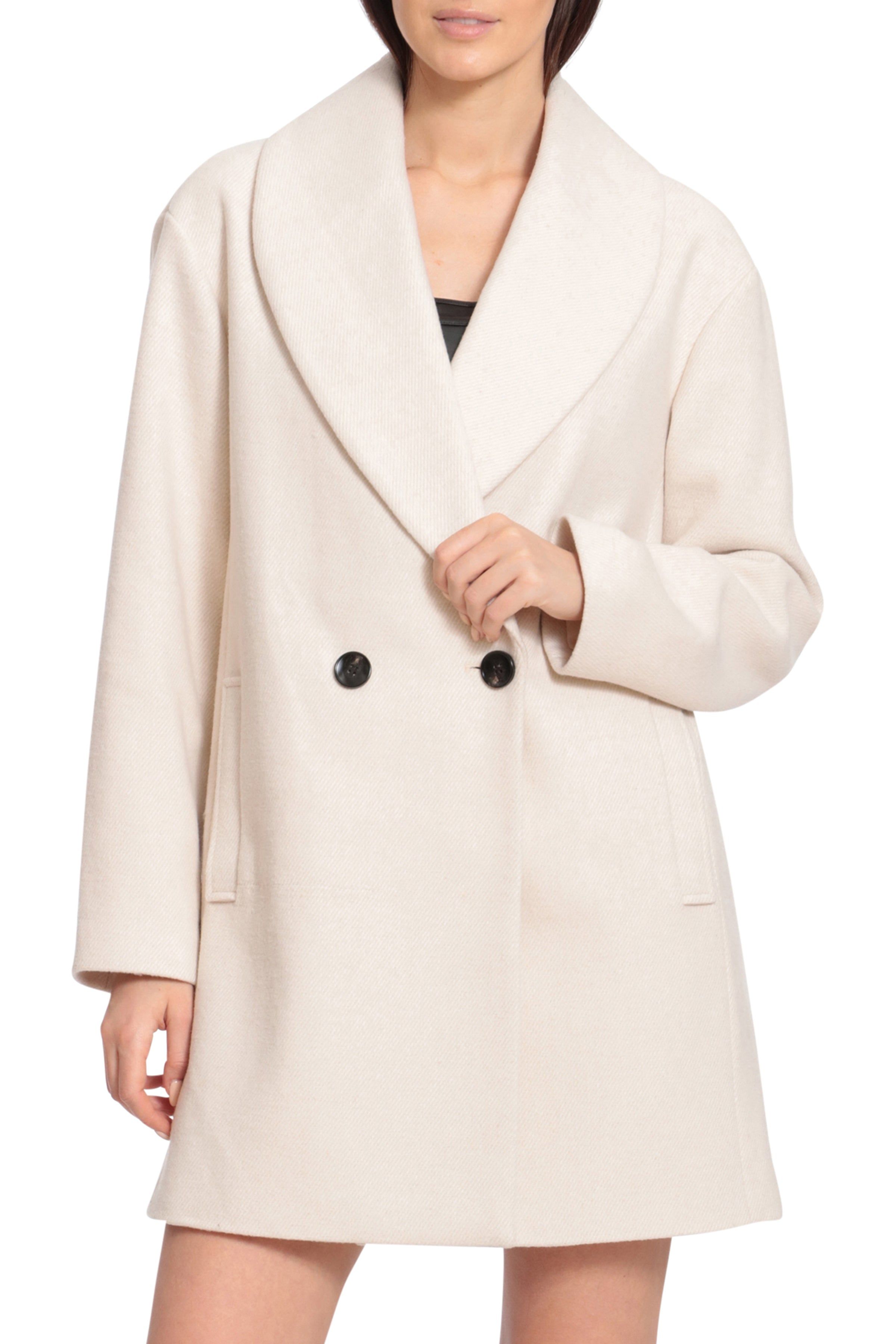 Twill Shawl Collar Oversized Peacoat sold by Avec Les Filles product image thumbnail 8