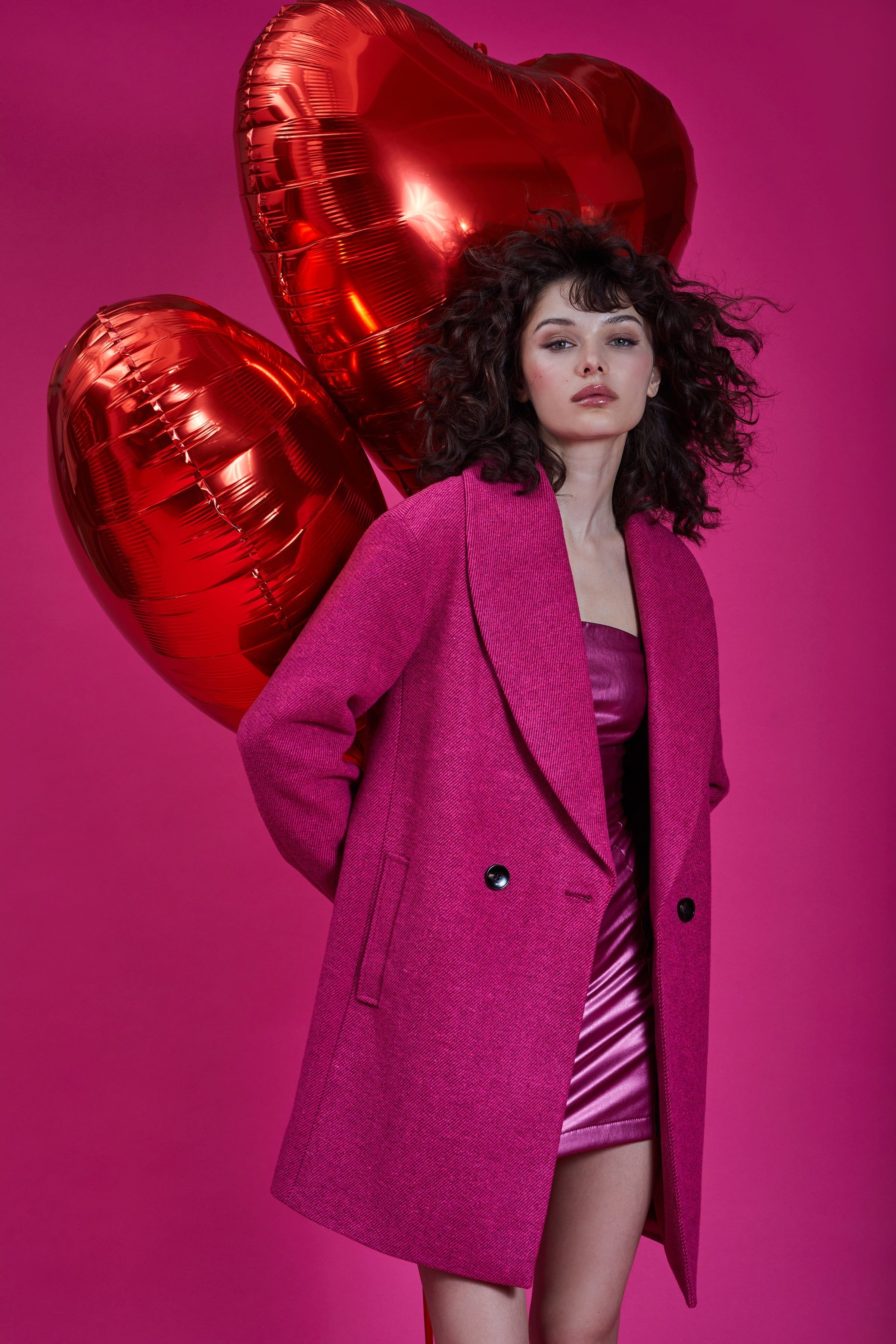 Twill Shawl Collar Oversized Peacoat sold by Avec Les Filles product image thumbnail 17