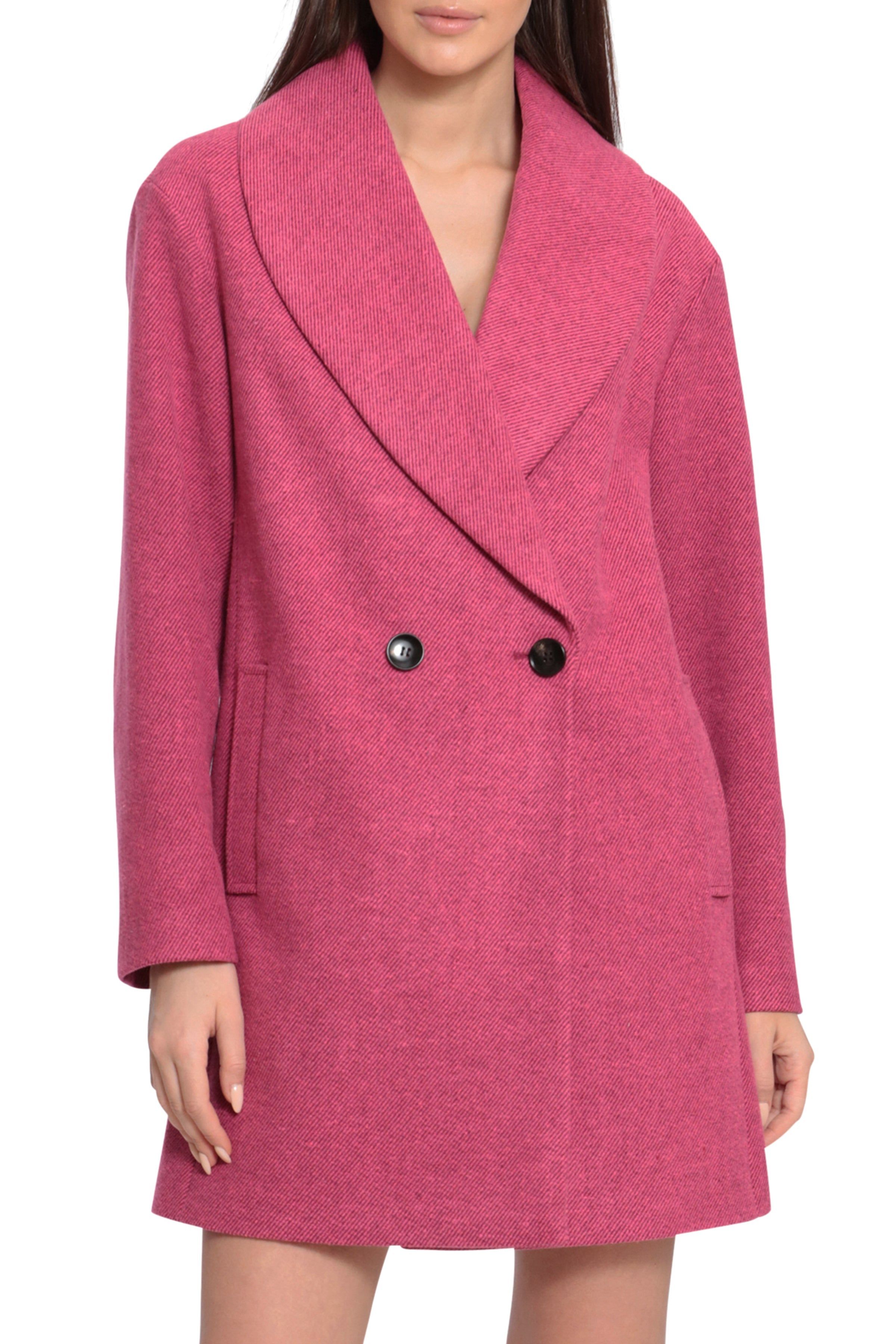 Twill Shawl Collar Oversized Peacoat sold by Avec Les Filles product image thumbnail 5