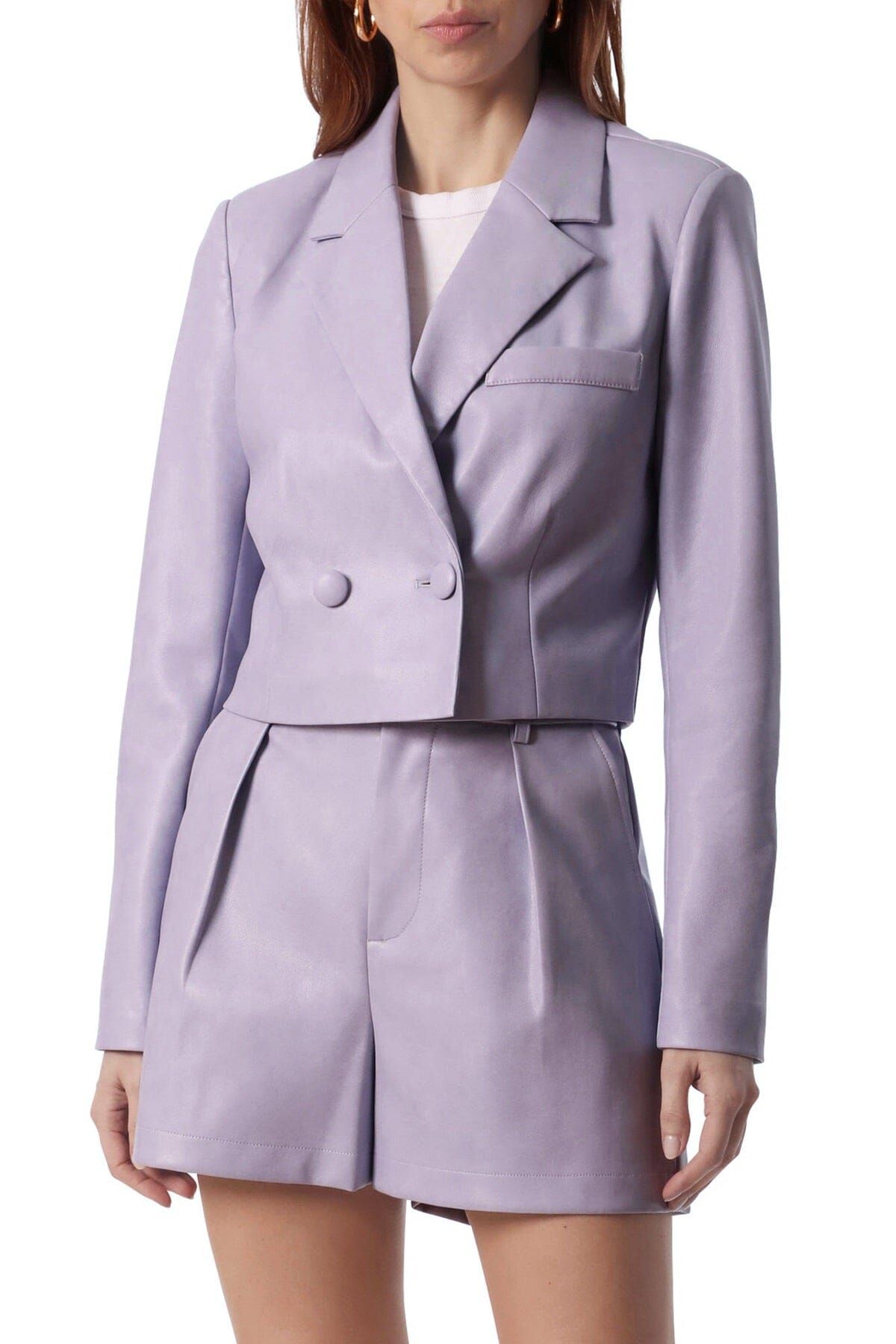 Faux-Ever Leather™ Cropped Blazer sold by Avec Les Filles product image thumbnail 9