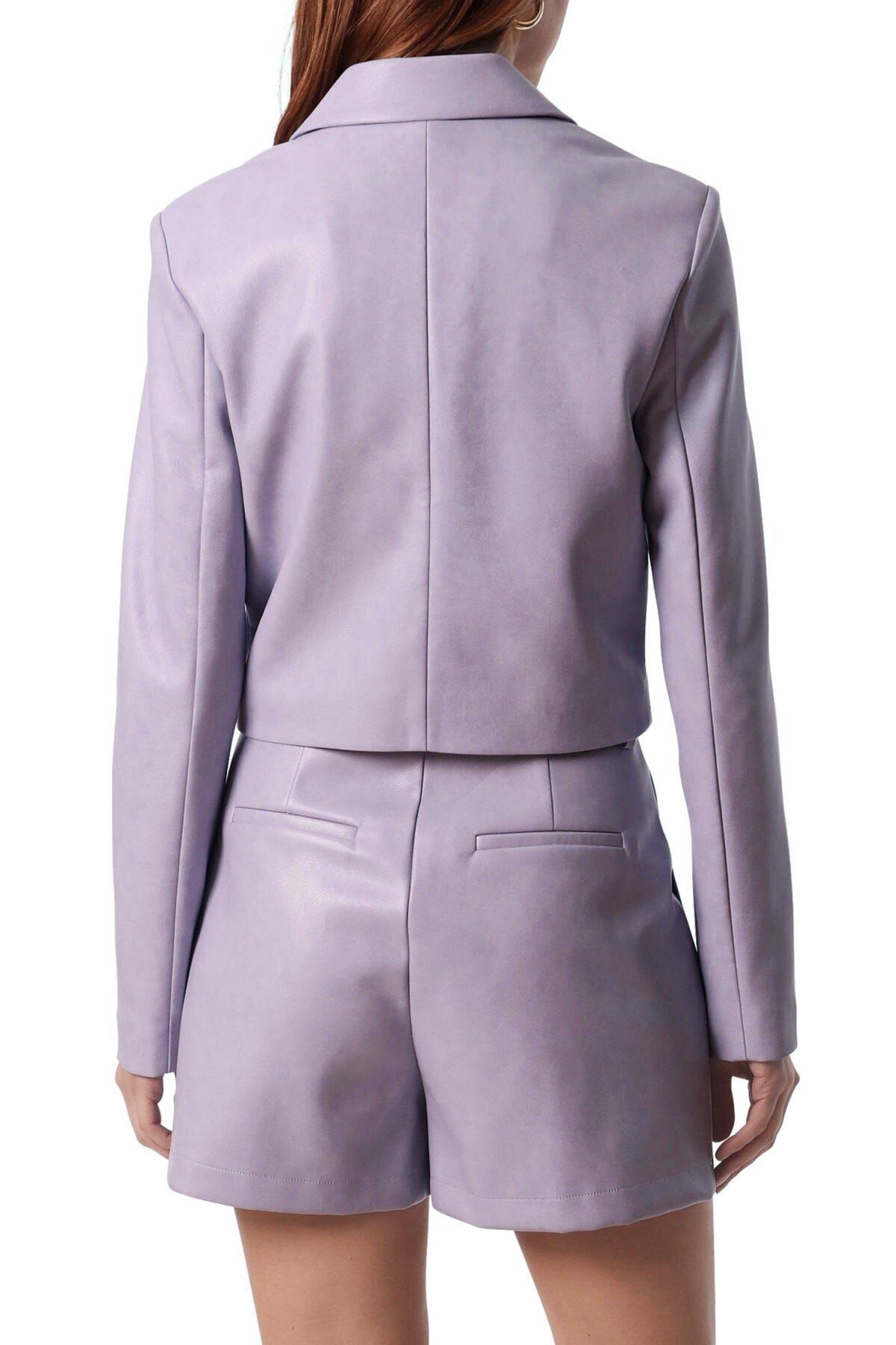 Faux-Ever Leather™ Cropped Blazer sold by Avec Les Filles product image thumbnail 11